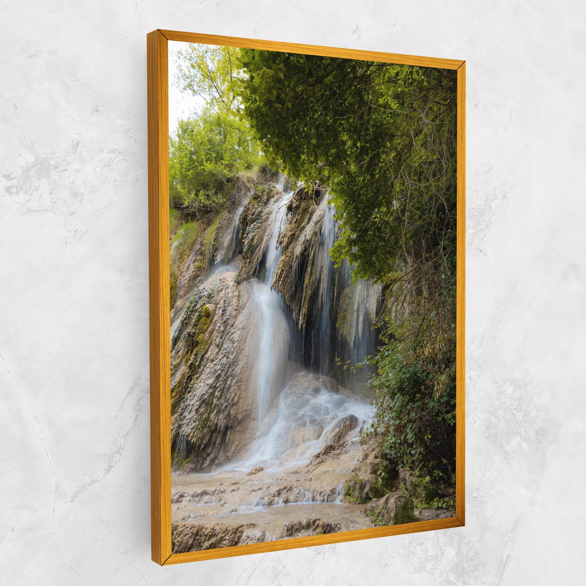 Leinwandbild Forest Waterfall View mockup 1