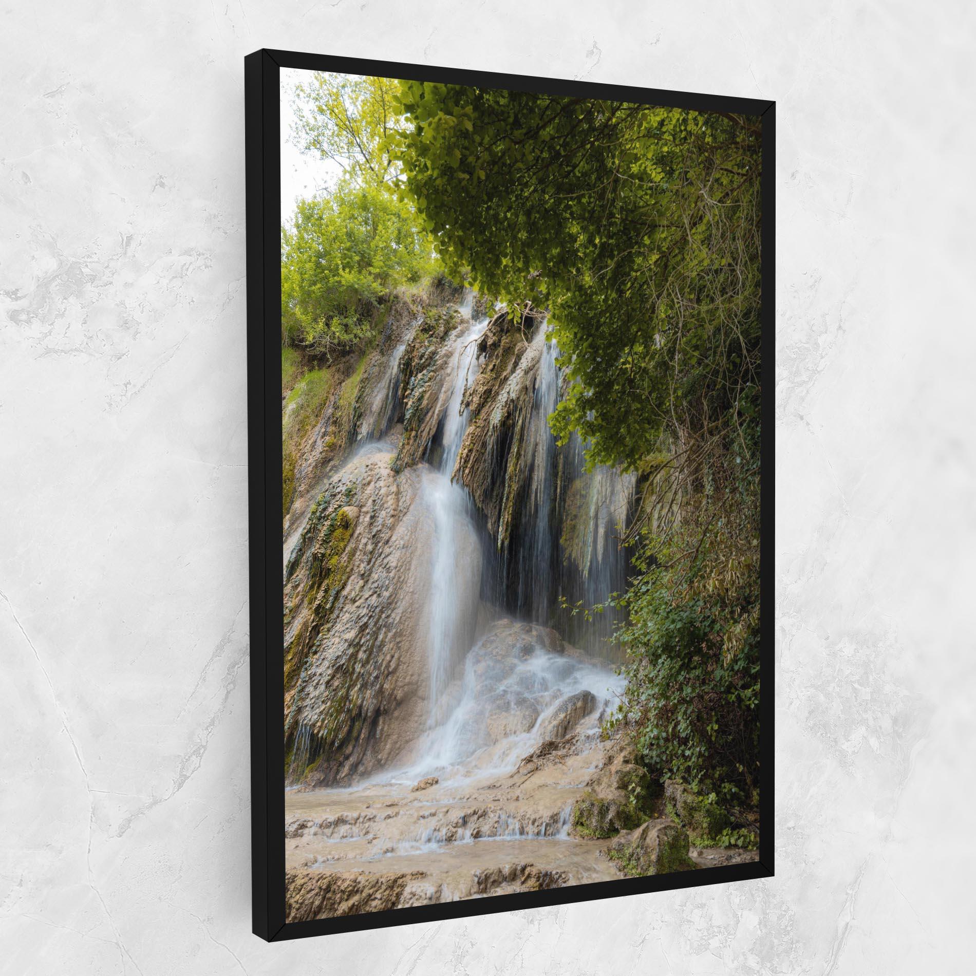 Leinwandbild Forest Waterfall View mockup 1
