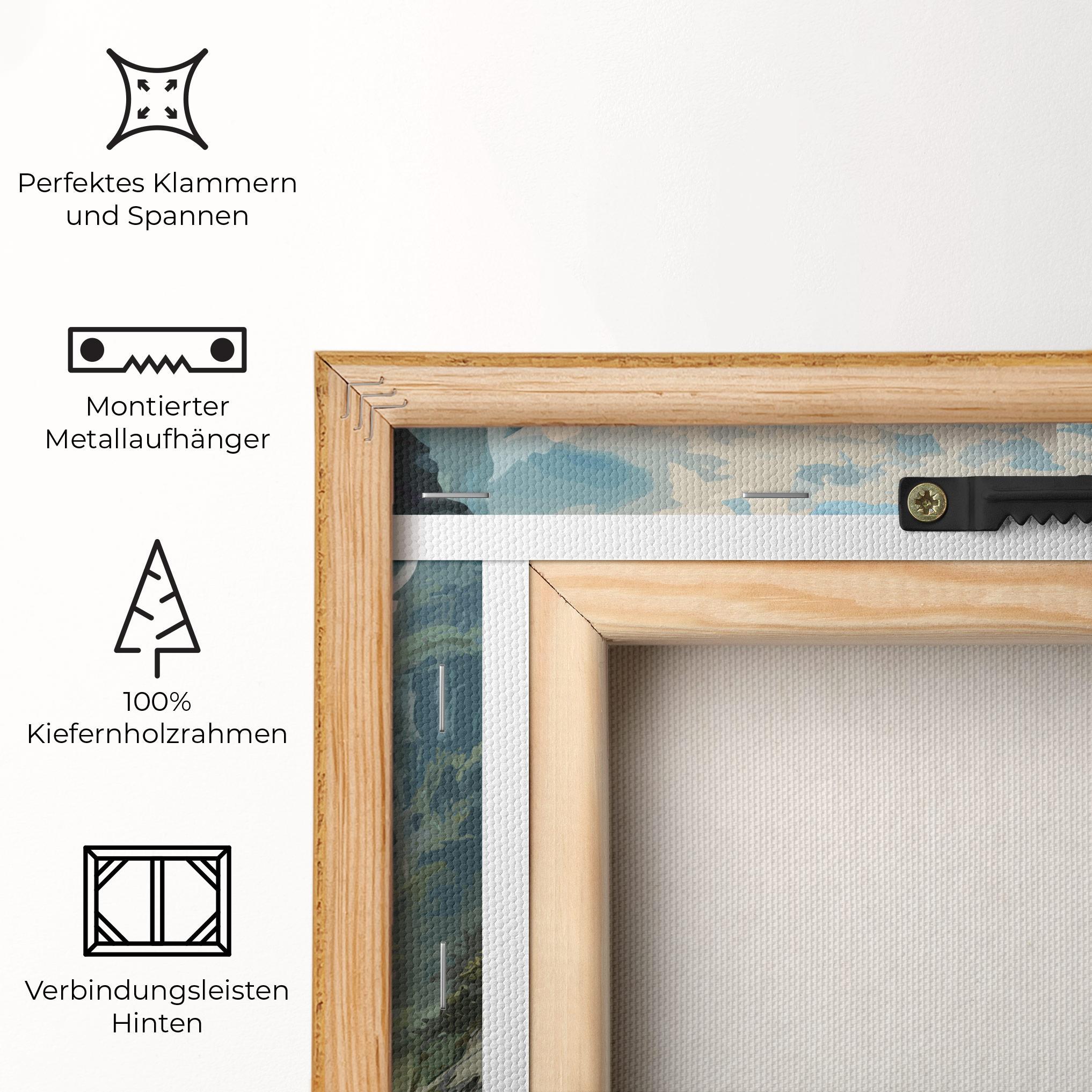 Leinwandbild Amazing Waterfall mockup 5