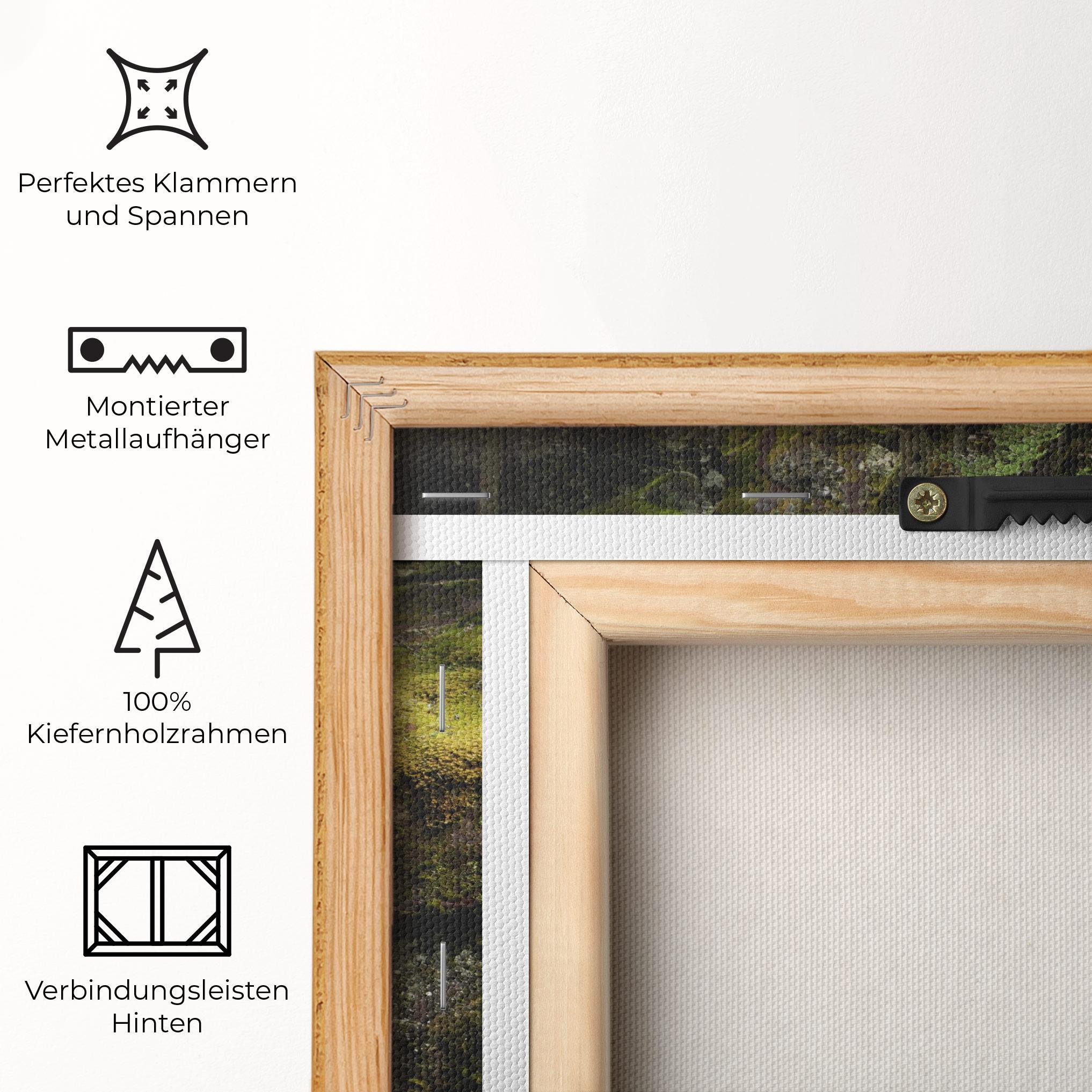 Leinwandbild Blue Majestic Waterfall mockup 5