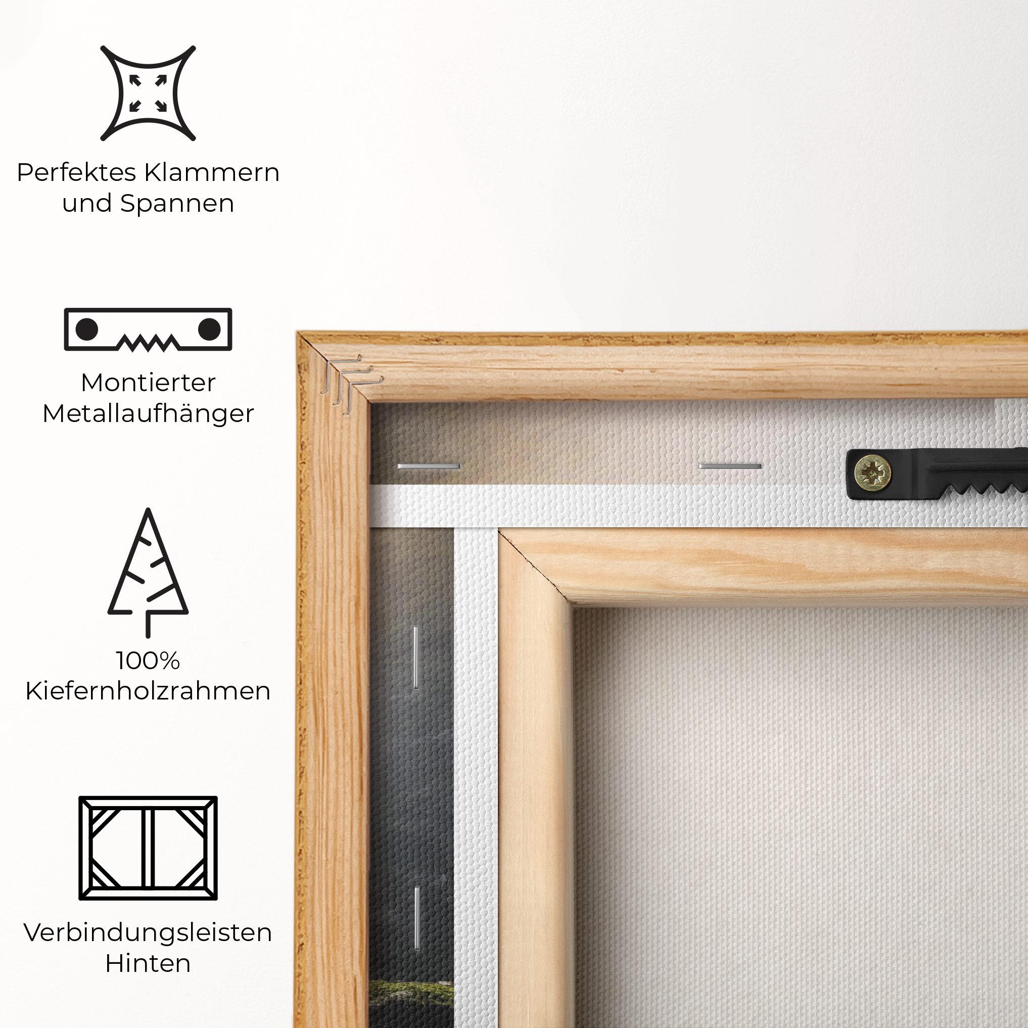 Leinwandbild Green Man Waterfall mockup 5