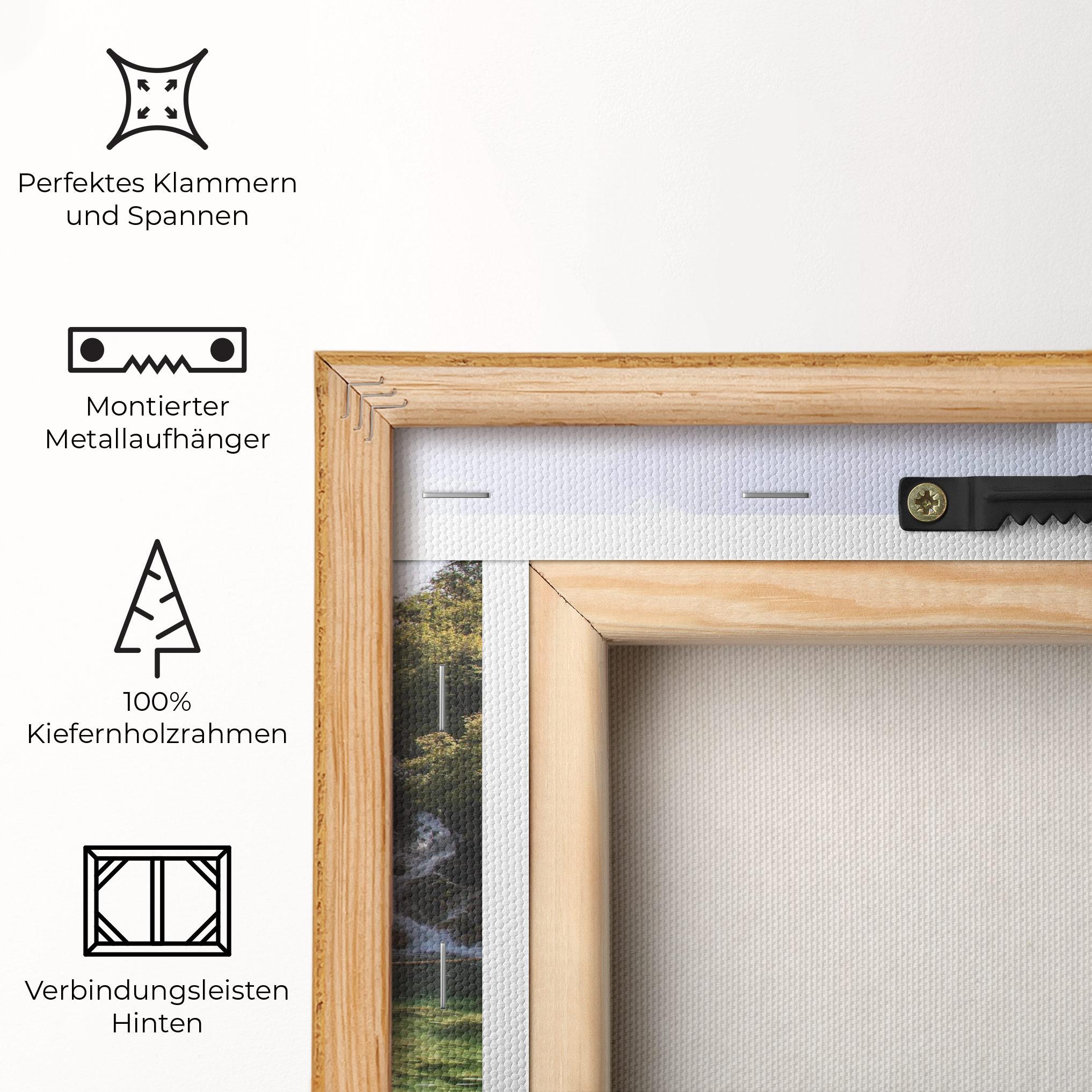 Leinwandbild Green Waterfall mockup 5