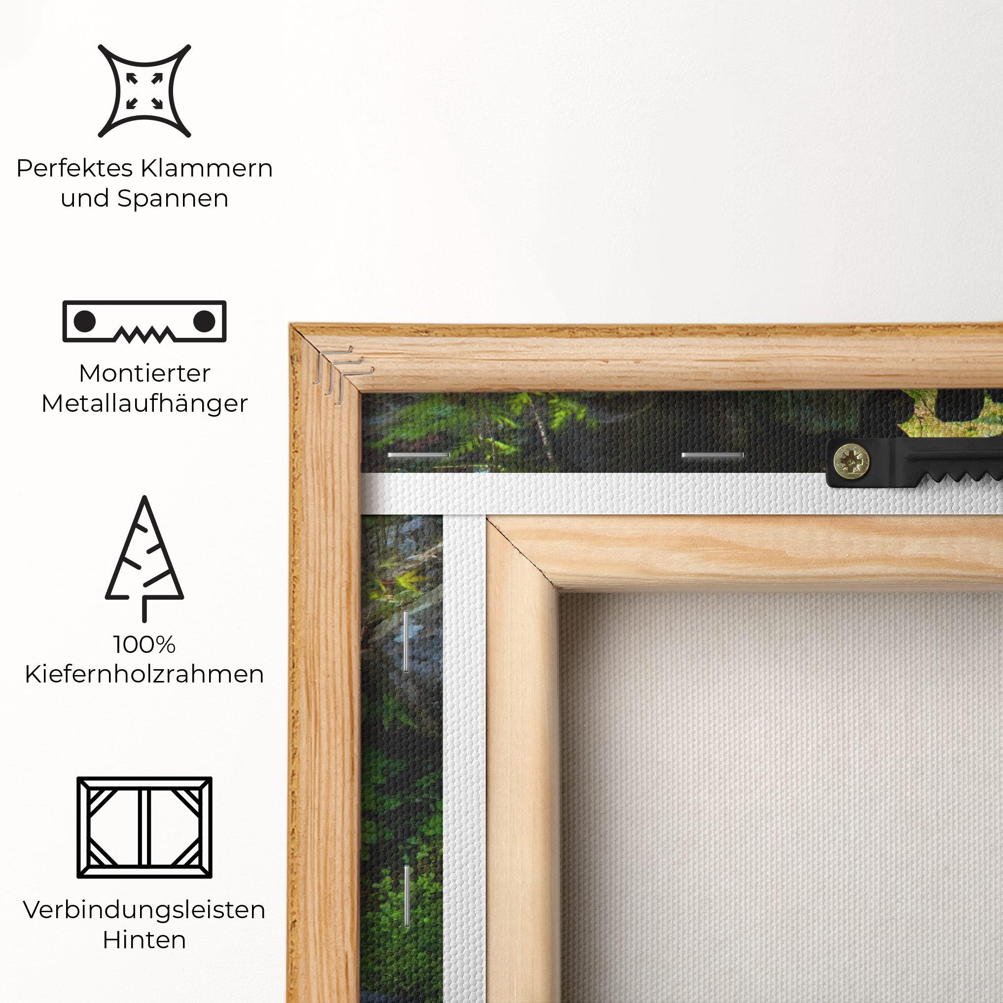 Leinwandbild Jungle View Waterfall mockup 5