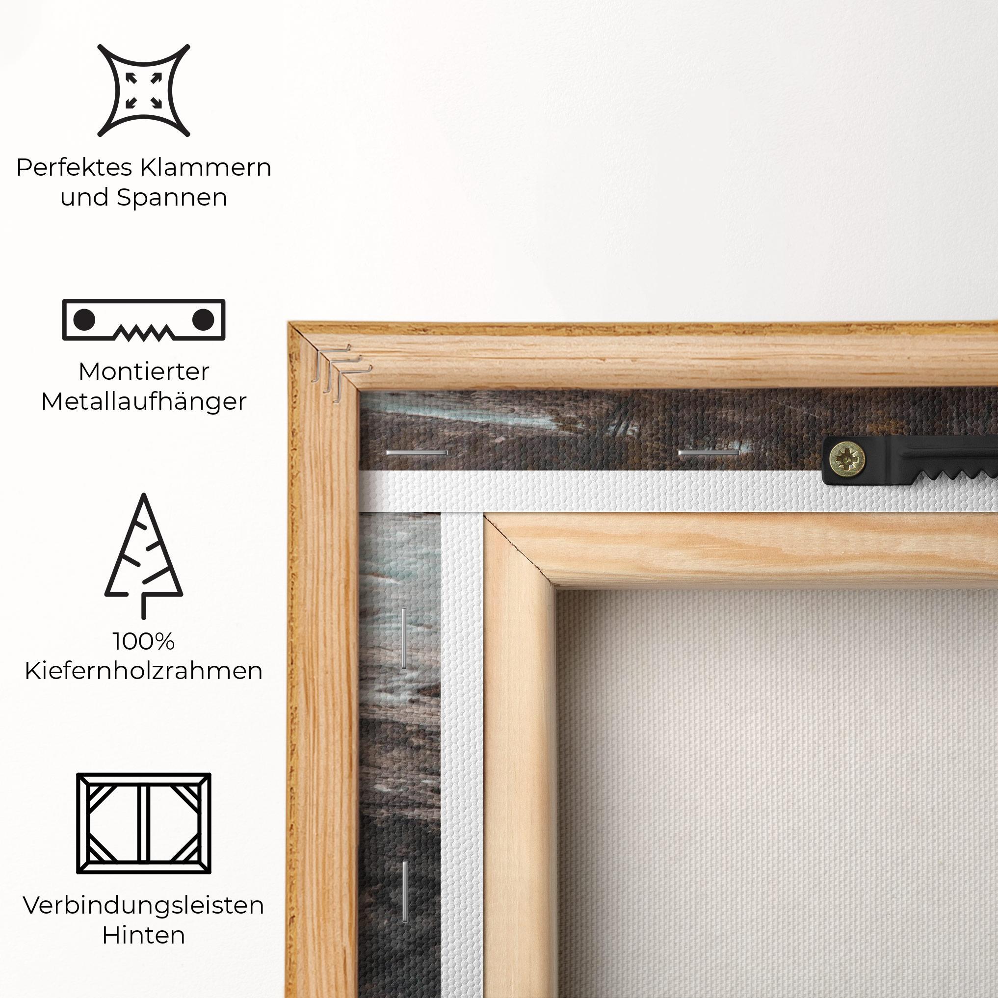 Leinwandbild Orange Trees Waterfall mockup 5