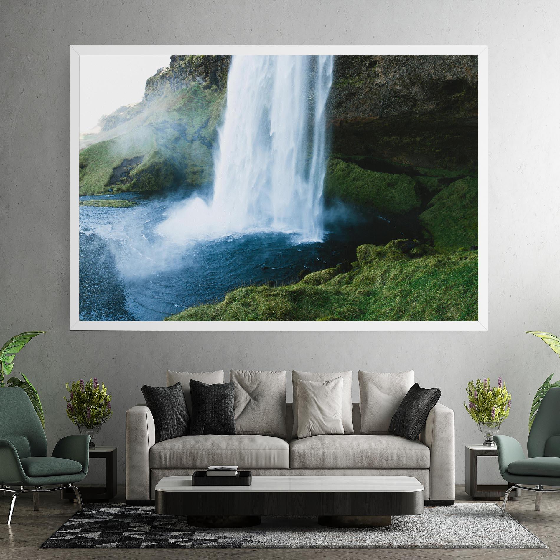 Leinwandbild Majestic Waterfall mockup 7