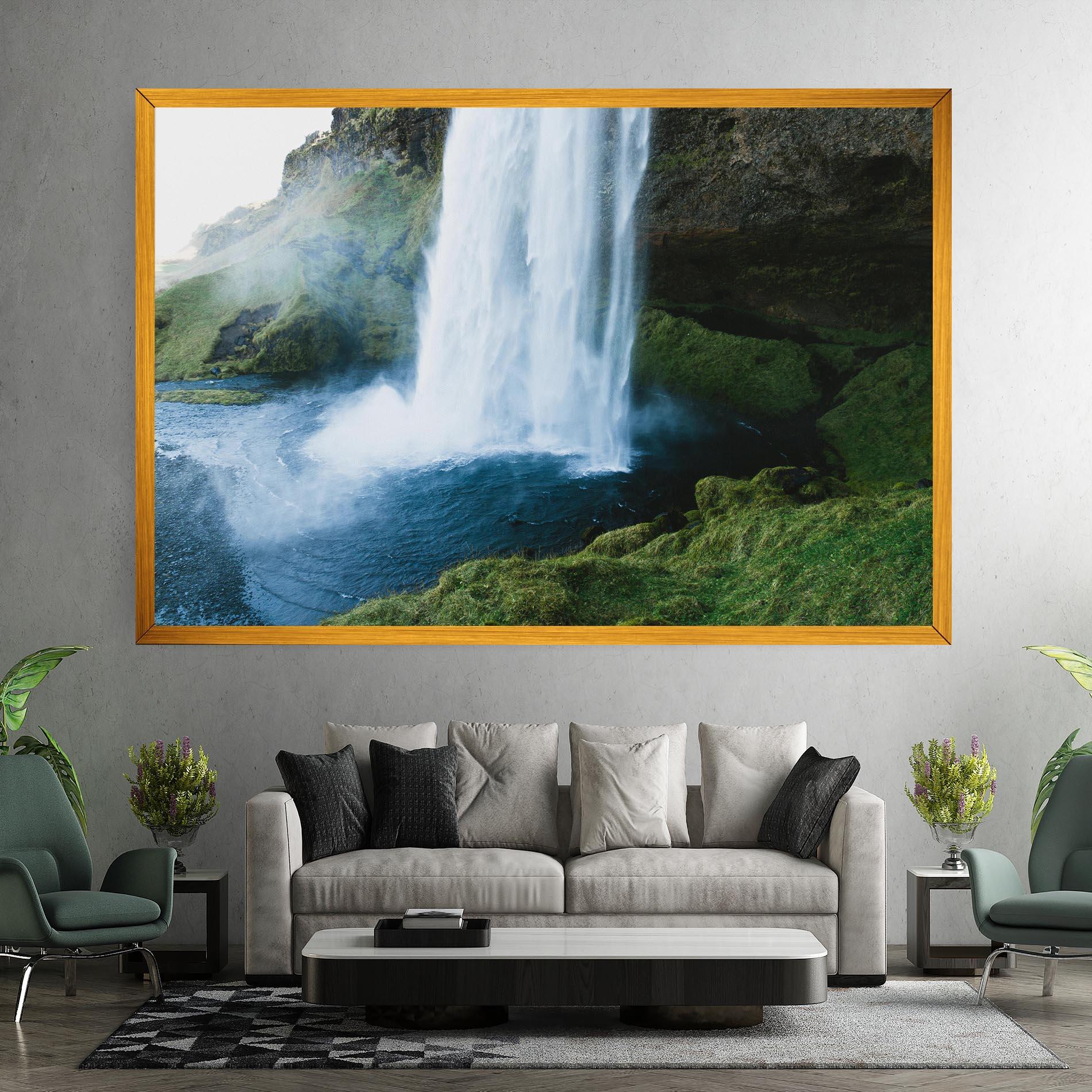 Leinwandbild Majestic Waterfall mockup 7