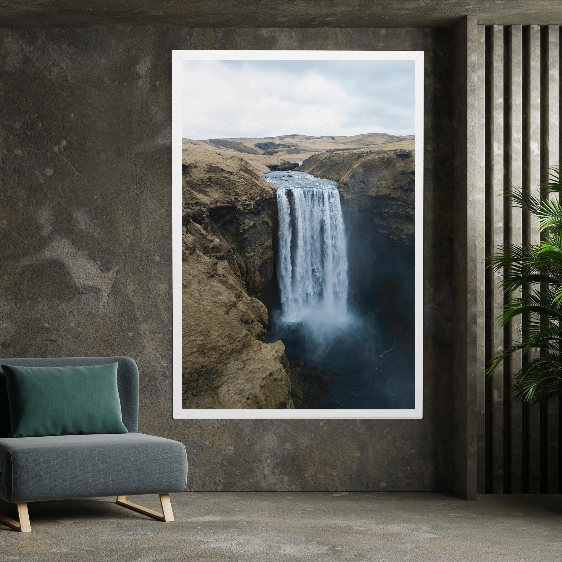 Leinwandbild Desert Vibe Waterfall mockup 7