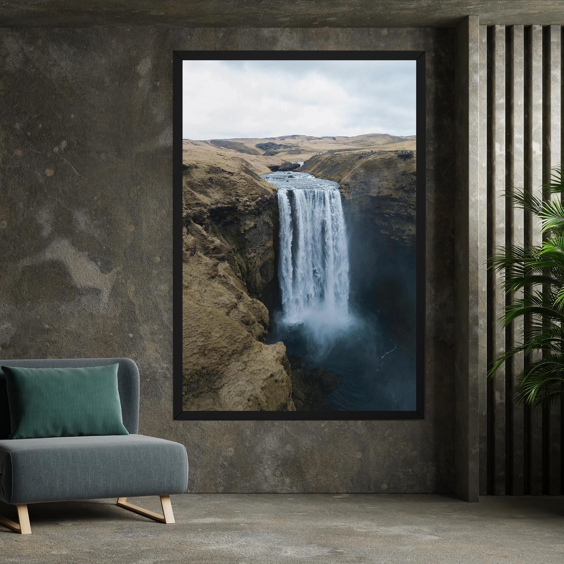 Leinwandbild Desert Vibe Waterfall mockup 7