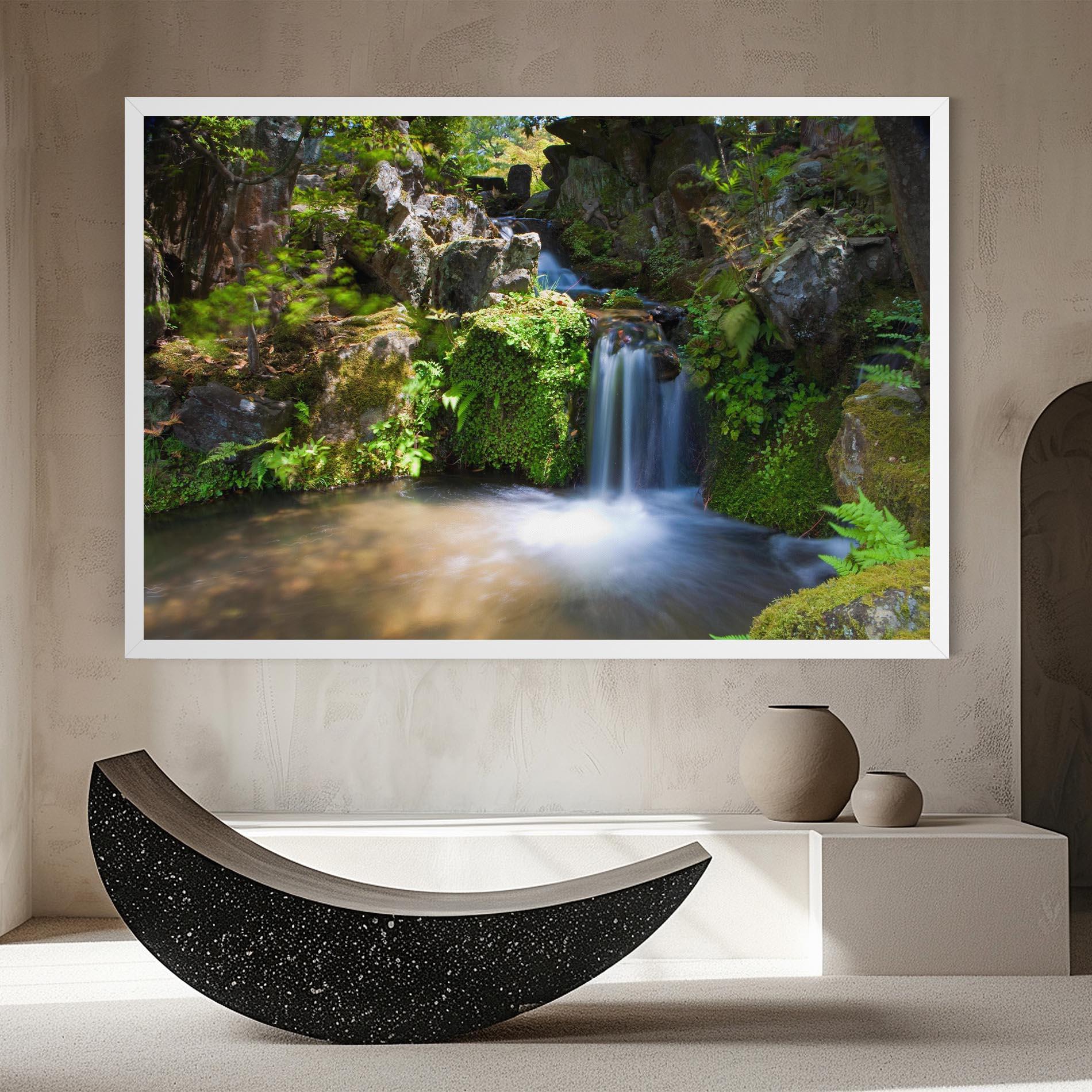 Leinwandbild Jungle View Waterfall mockup 8