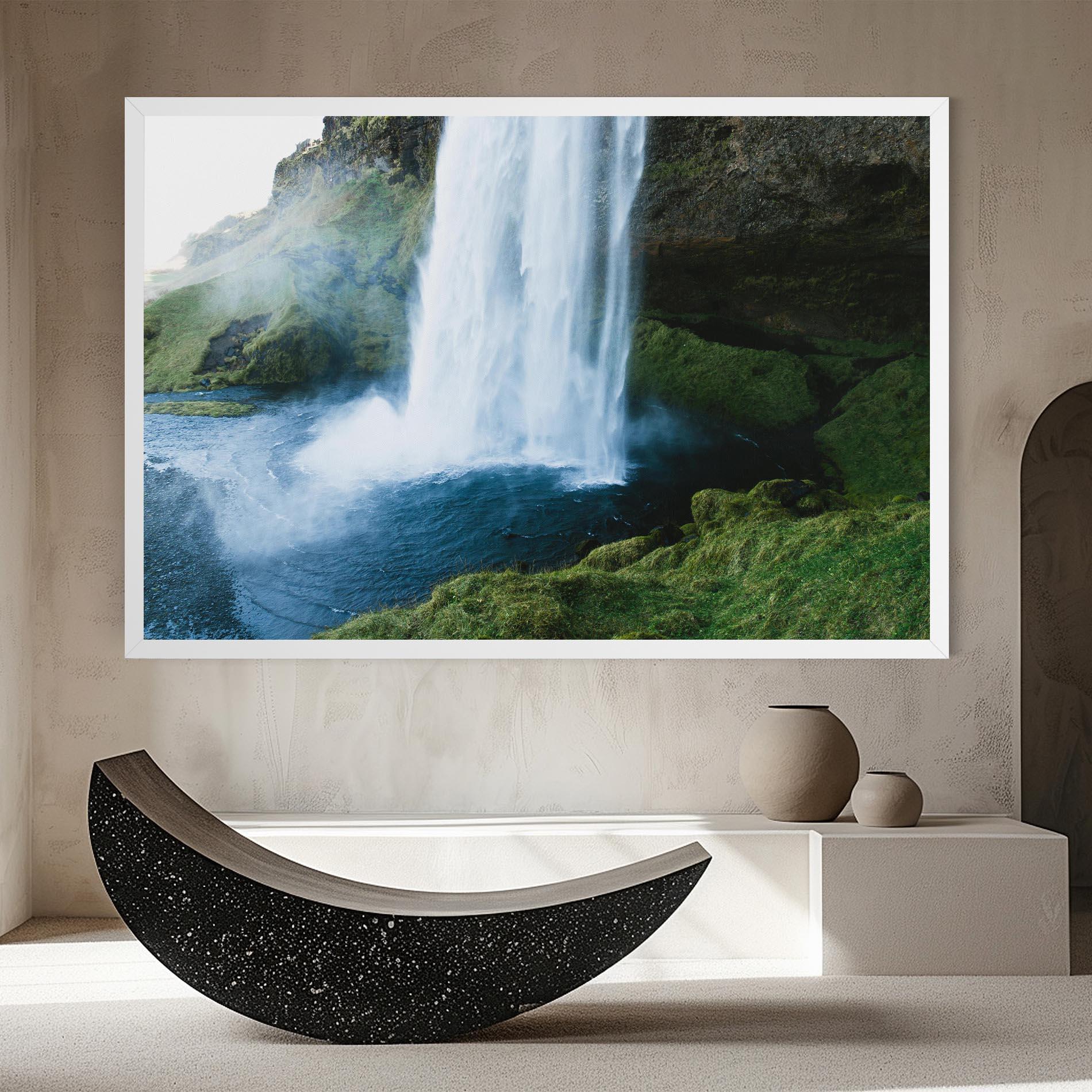 Leinwandbild Majestic Waterfall mockup 8