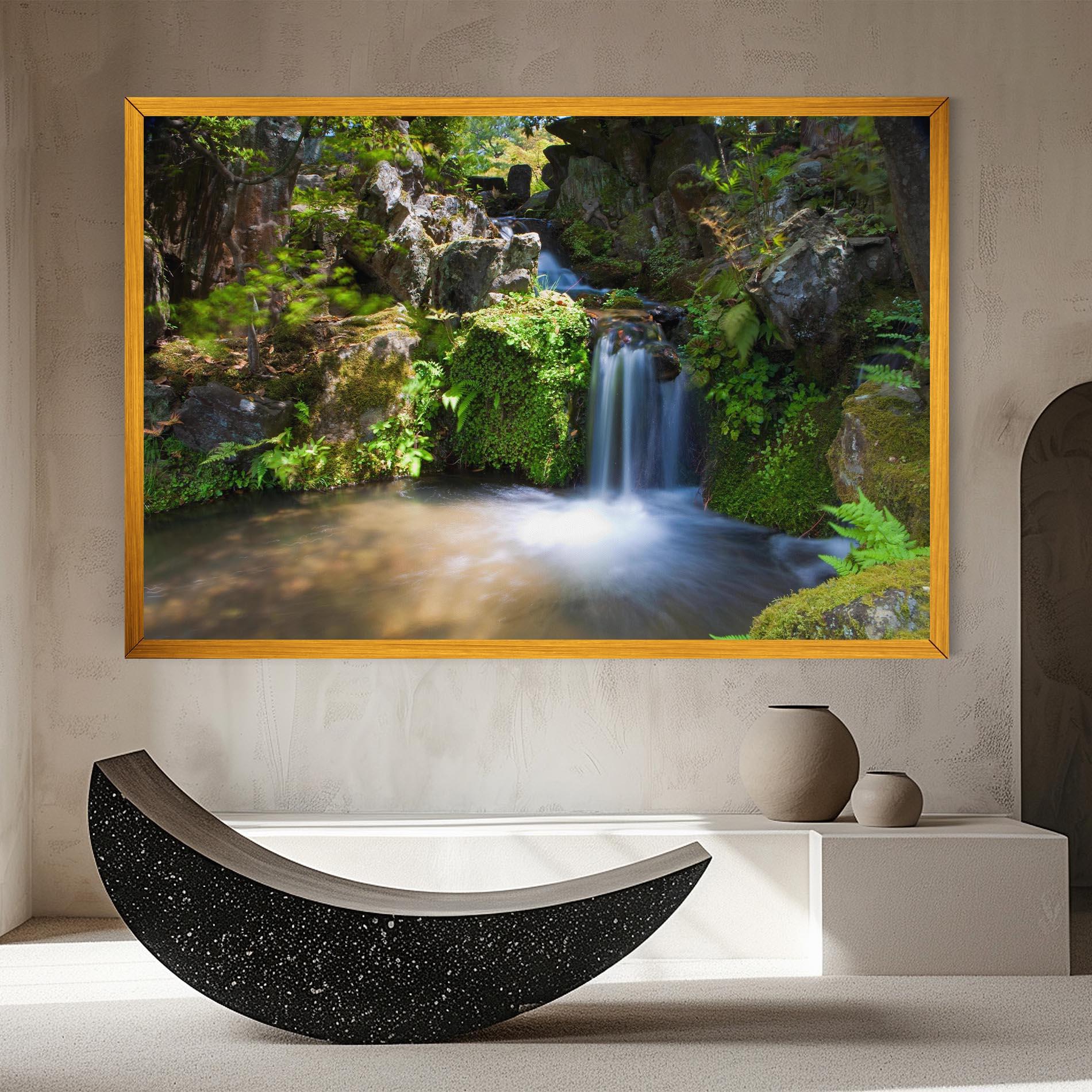 Leinwandbild Jungle View Waterfall mockup 8