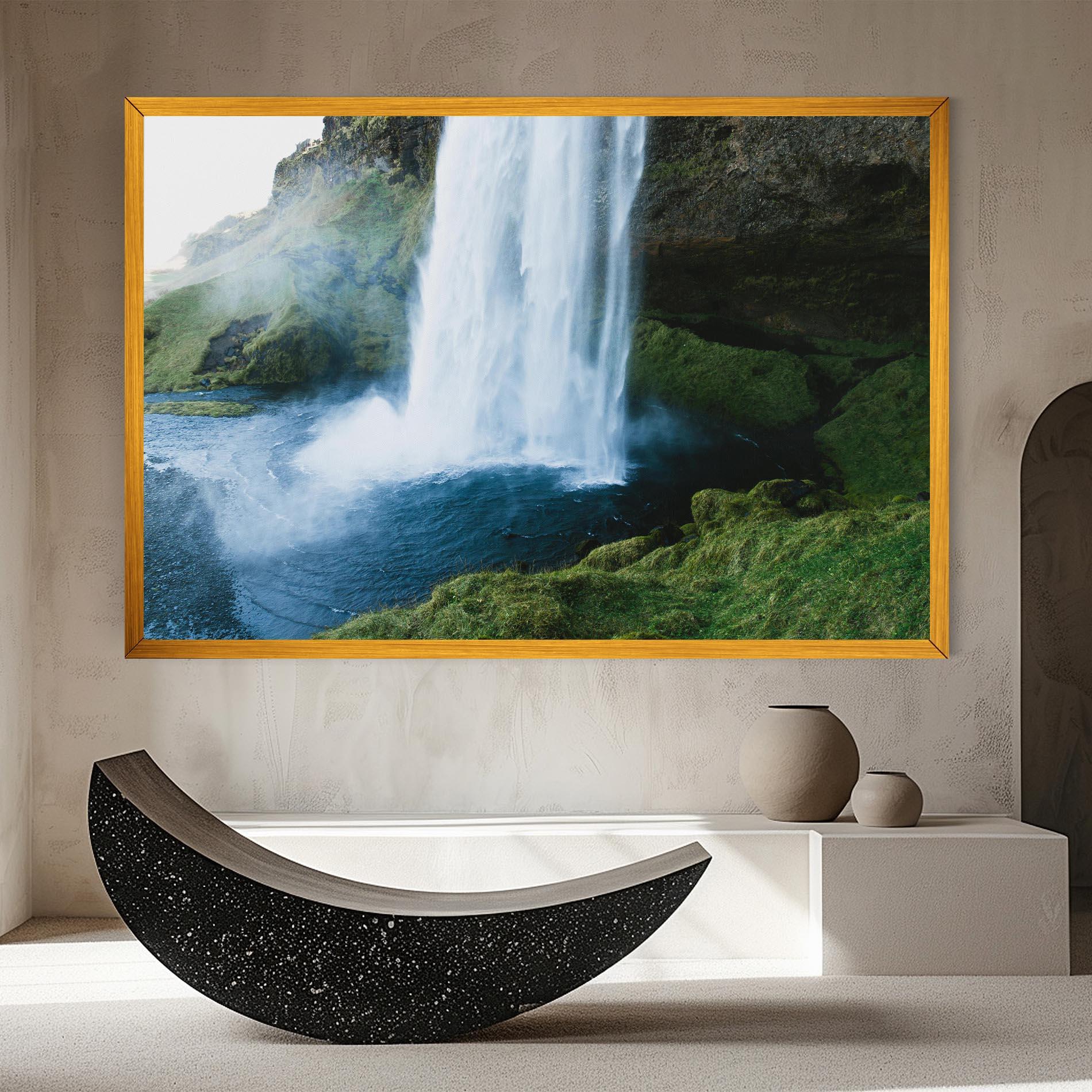 Leinwandbild Majestic Waterfall mockup 8