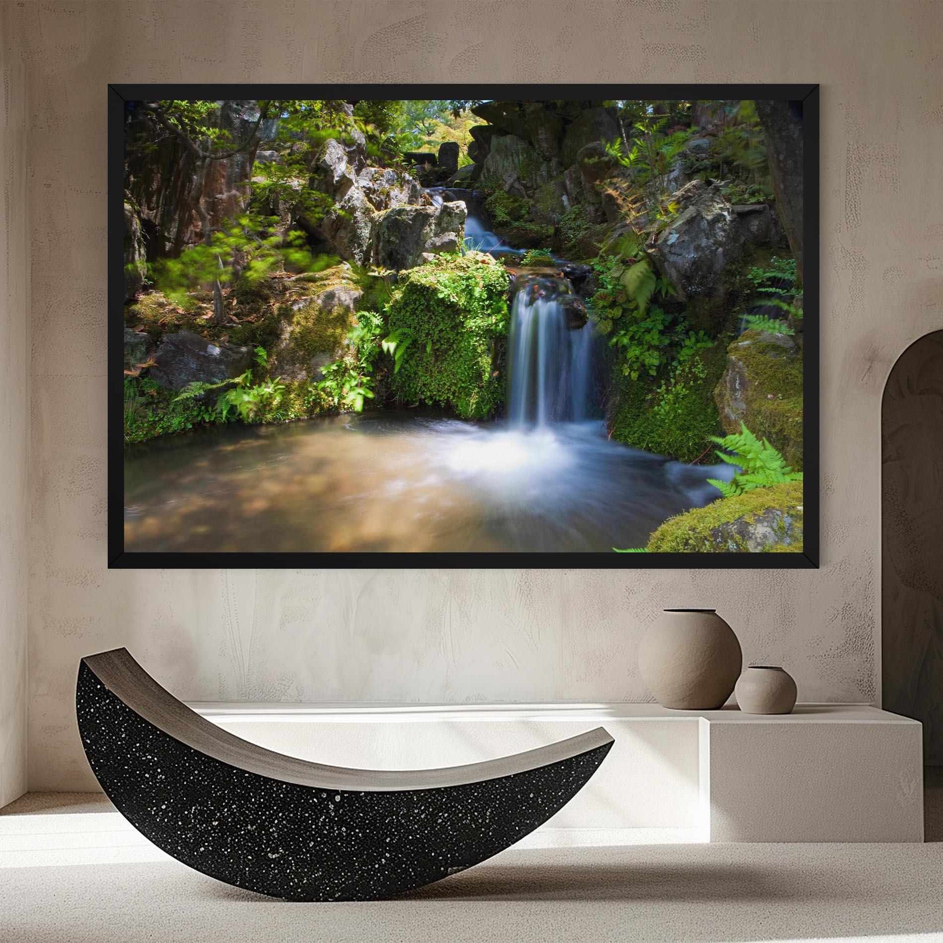Leinwandbild Jungle View Waterfall mockup 8