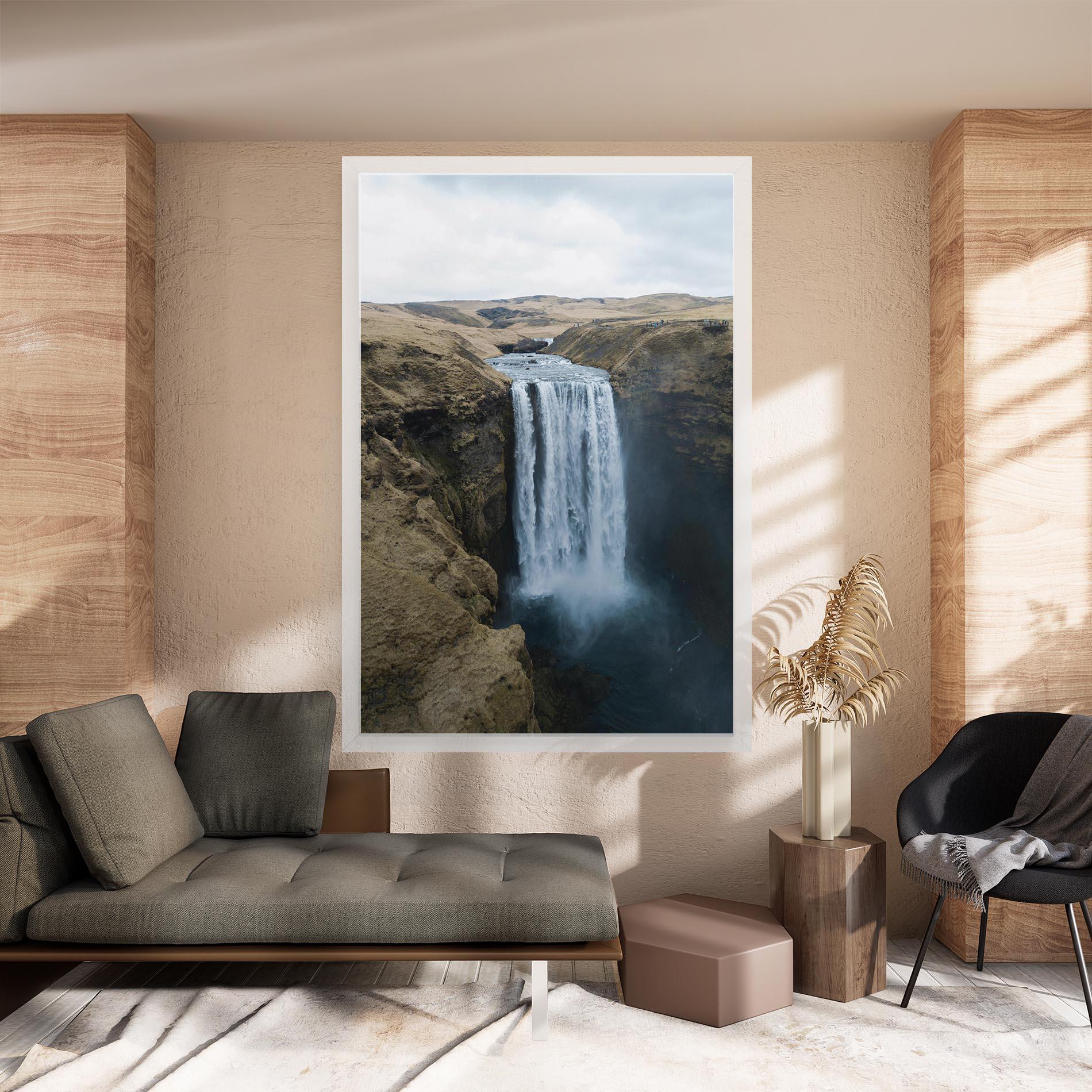 Leinwandbild Desert Vibe Waterfall mockup 8