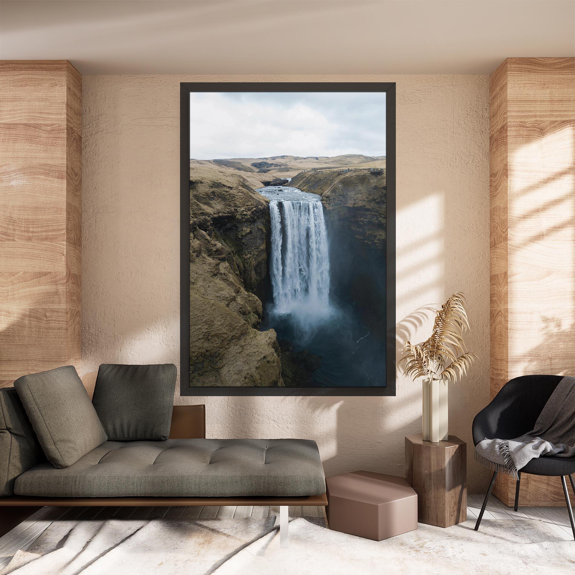Leinwandbild Desert Vibe Waterfall mockup 8