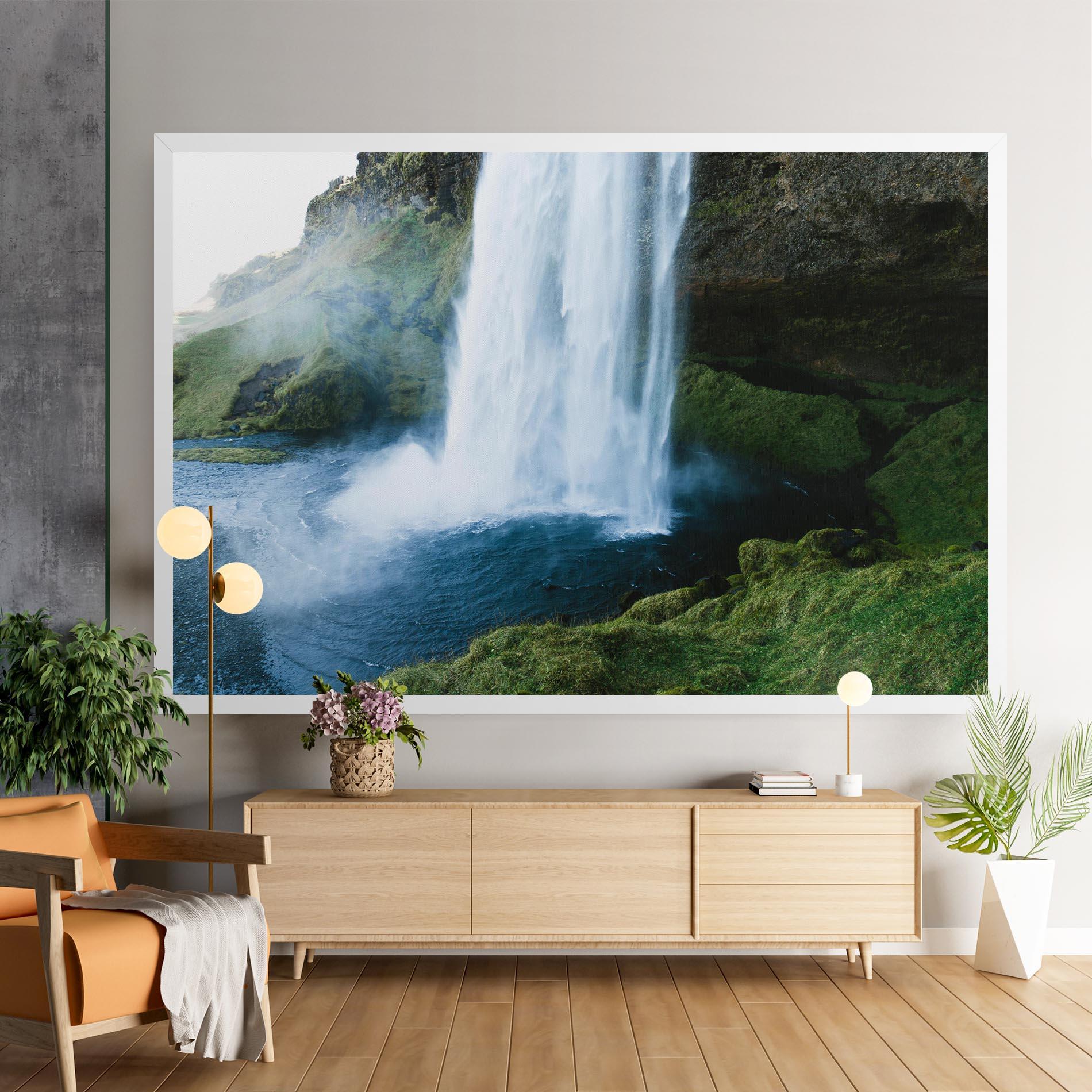 Leinwandbild Majestic Waterfall mockup 9