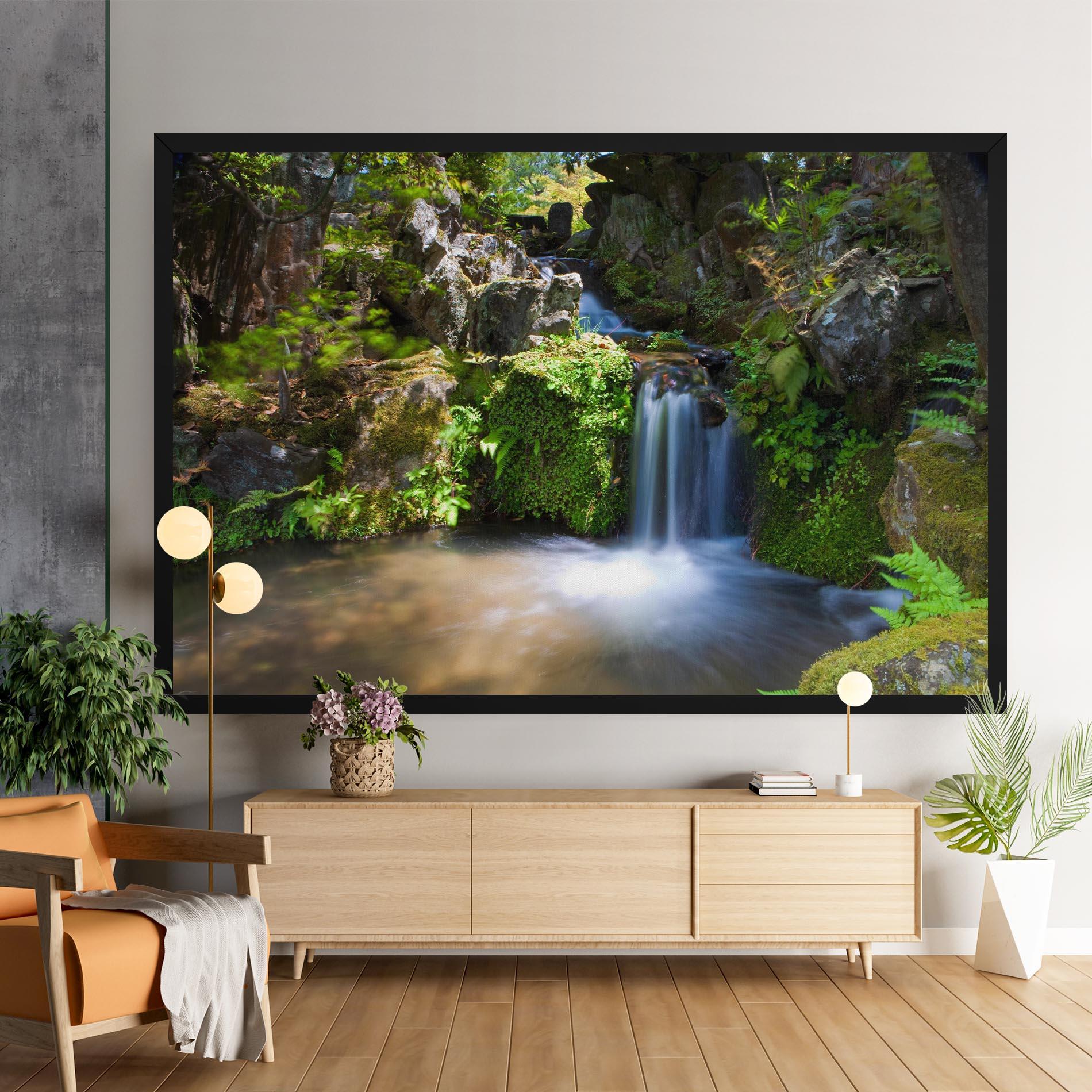 Leinwandbild Jungle View Waterfall mockup 9