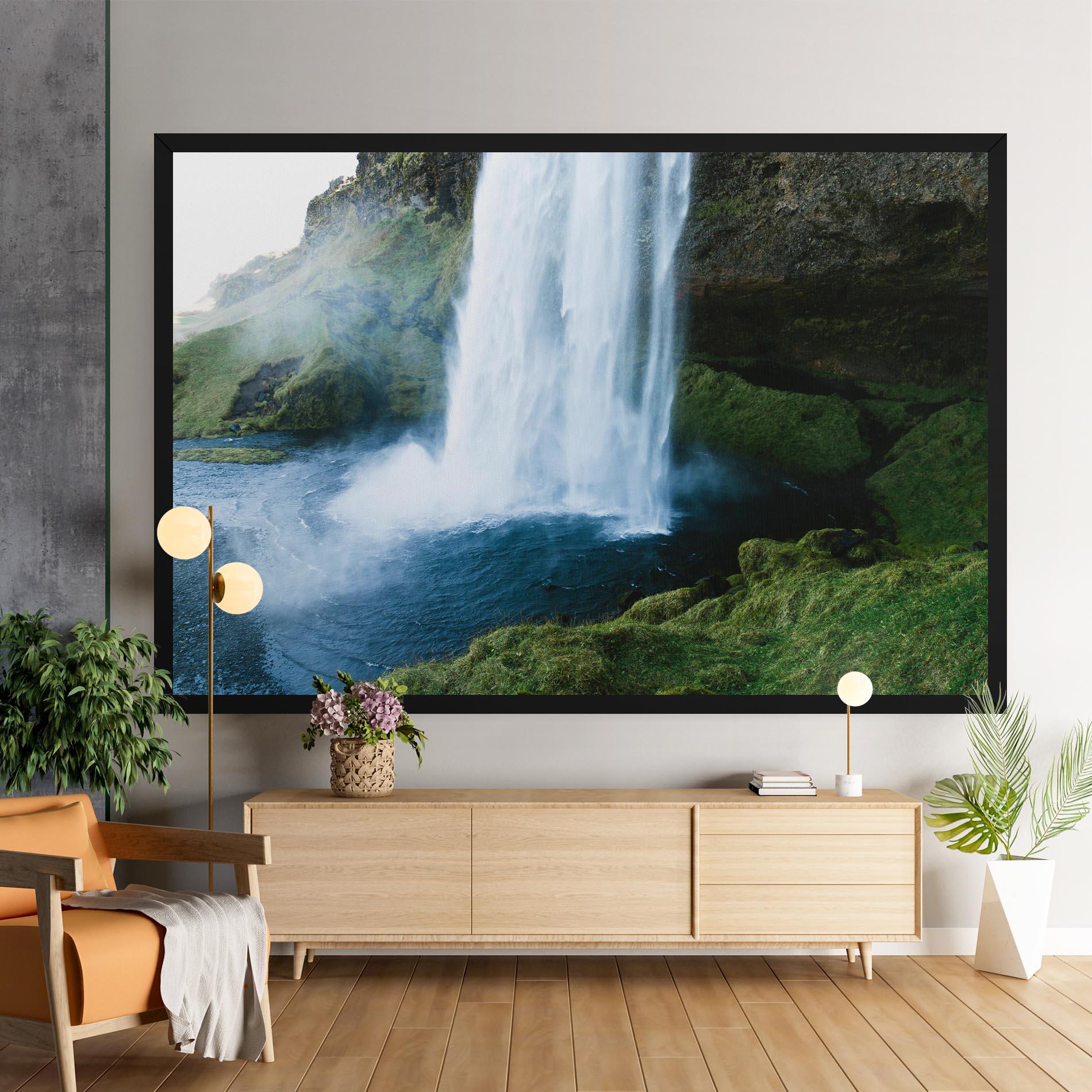 Leinwandbild Majestic Waterfall mockup 9