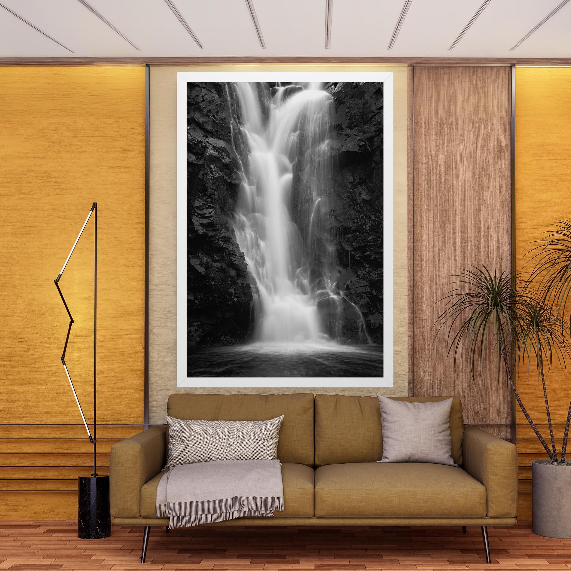 Leinwandbild Black Rock Waterfall View mockup 9