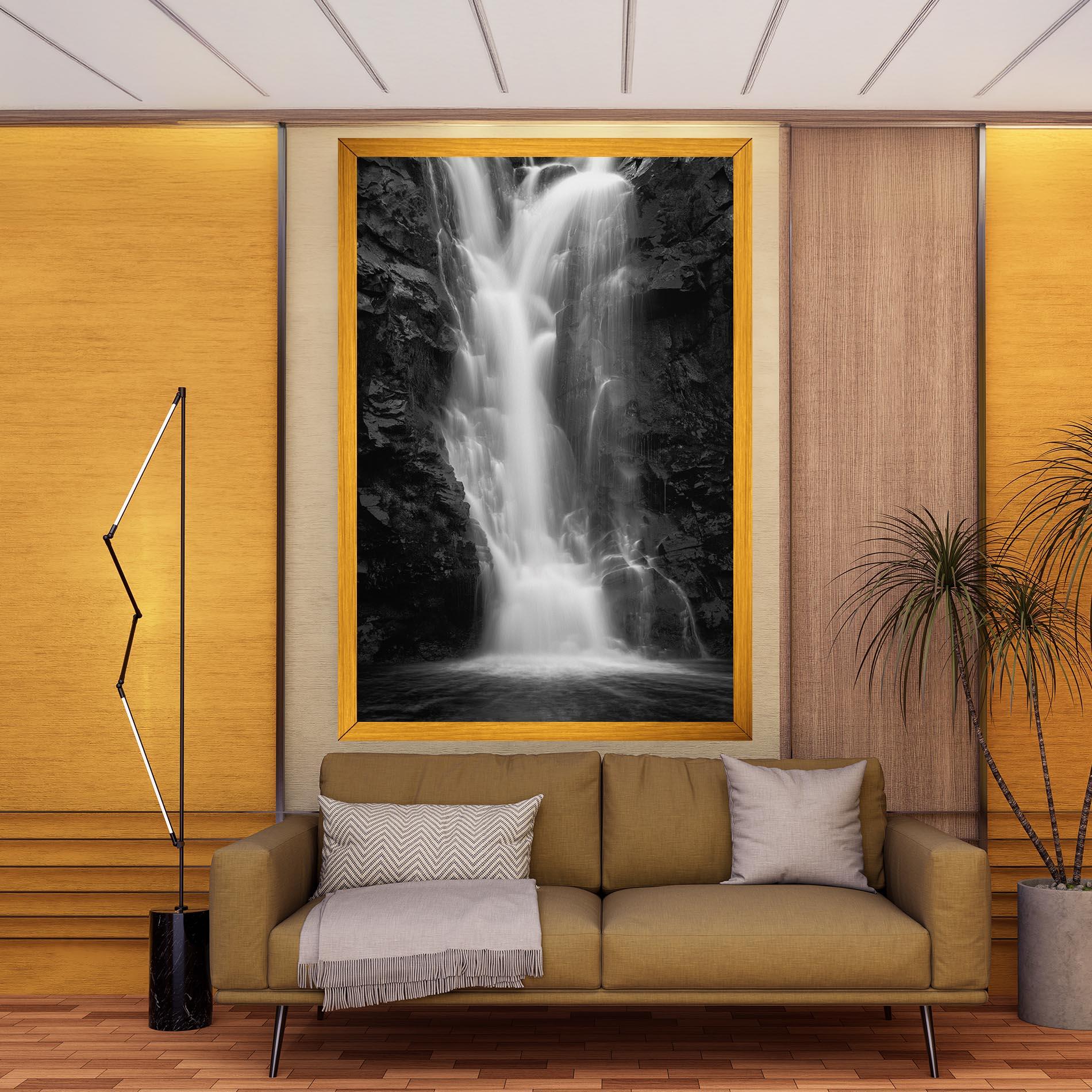Leinwandbild Black Rock Waterfall View mockup 9