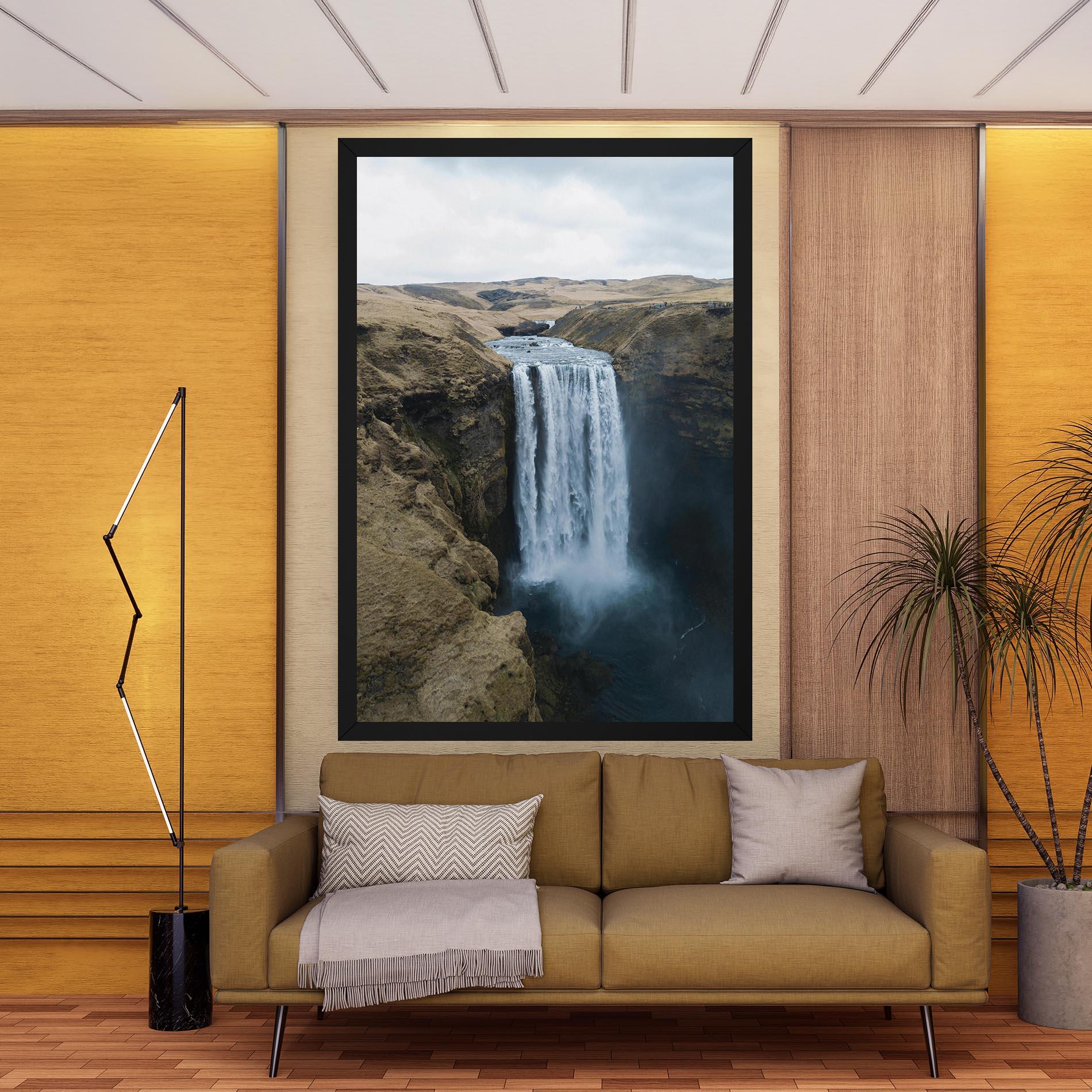 Leinwandbild Desert Vibe Waterfall mockup 9