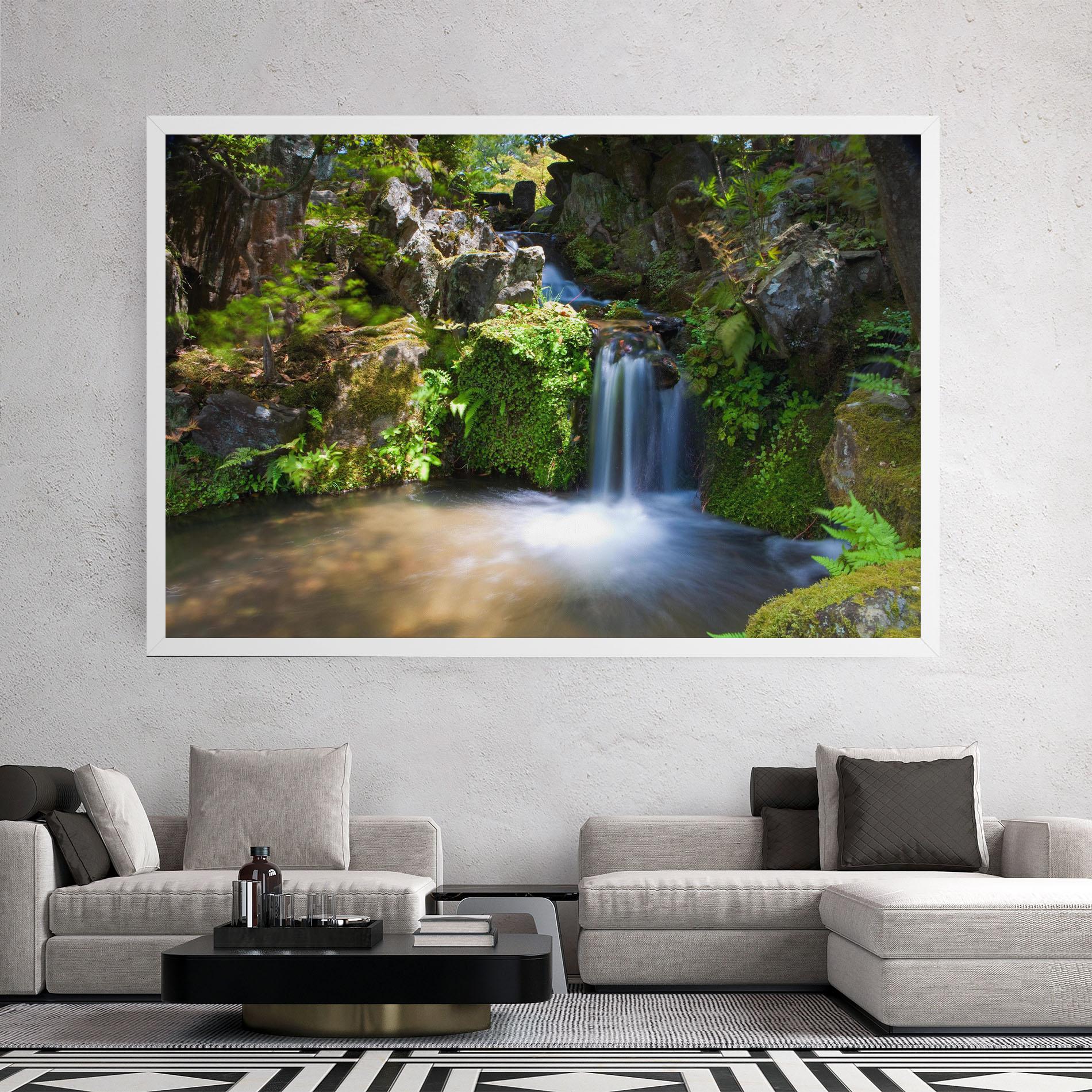 Leinwandbild Jungle View Waterfall mockup 2