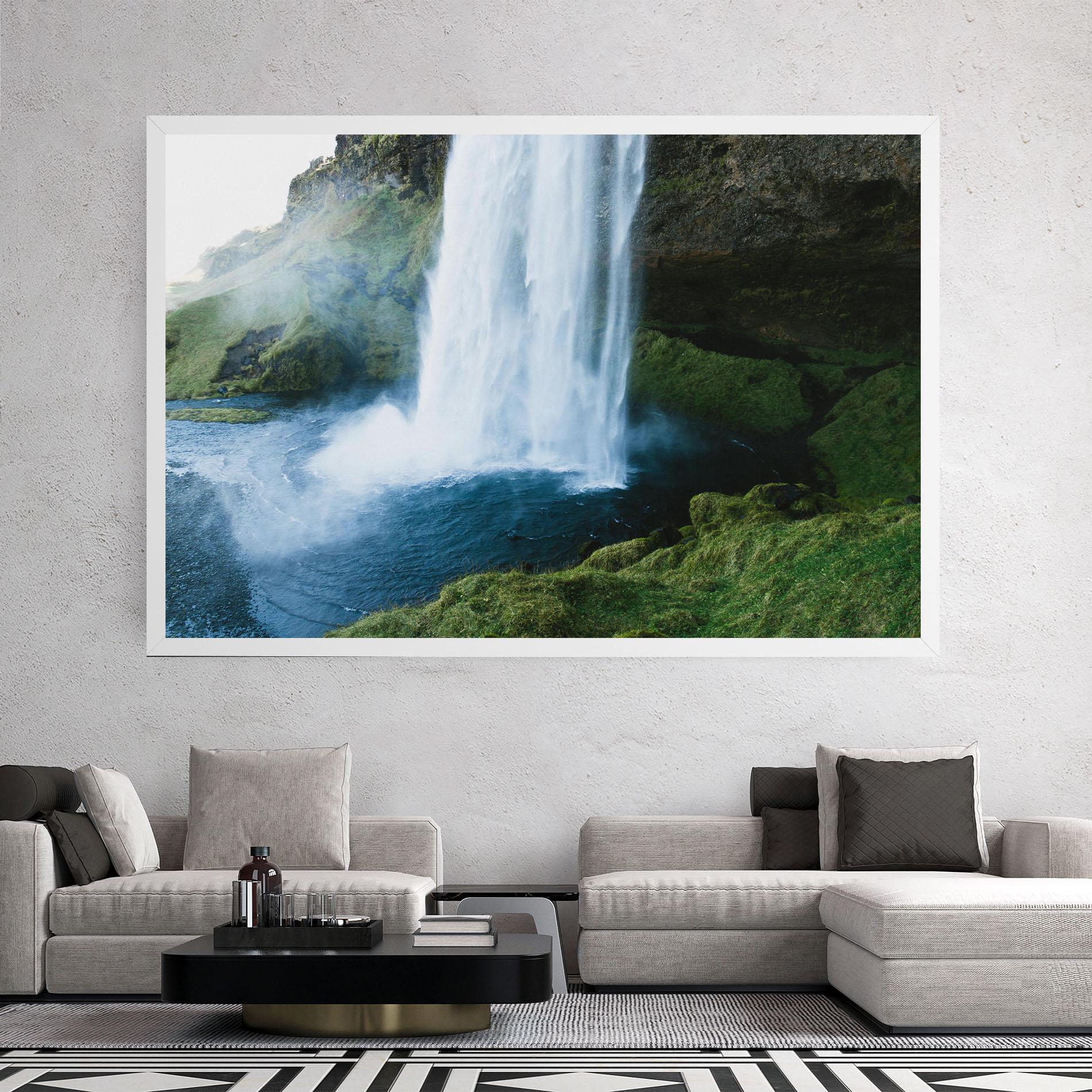 Leinwandbild Majestic Waterfall mockup 2