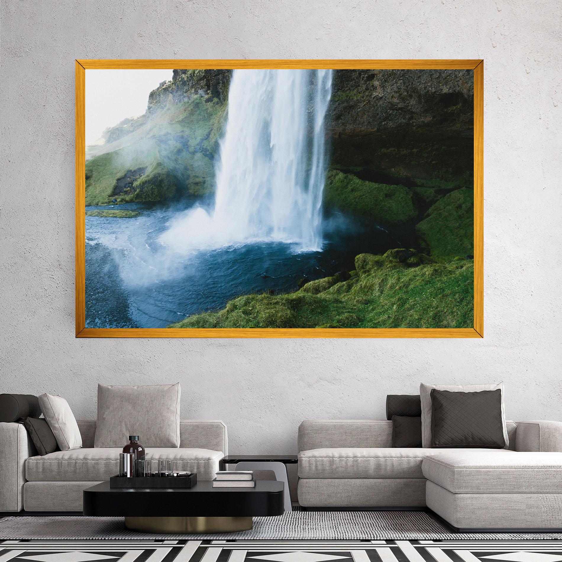 Leinwandbild Majestic Waterfall mockup 2