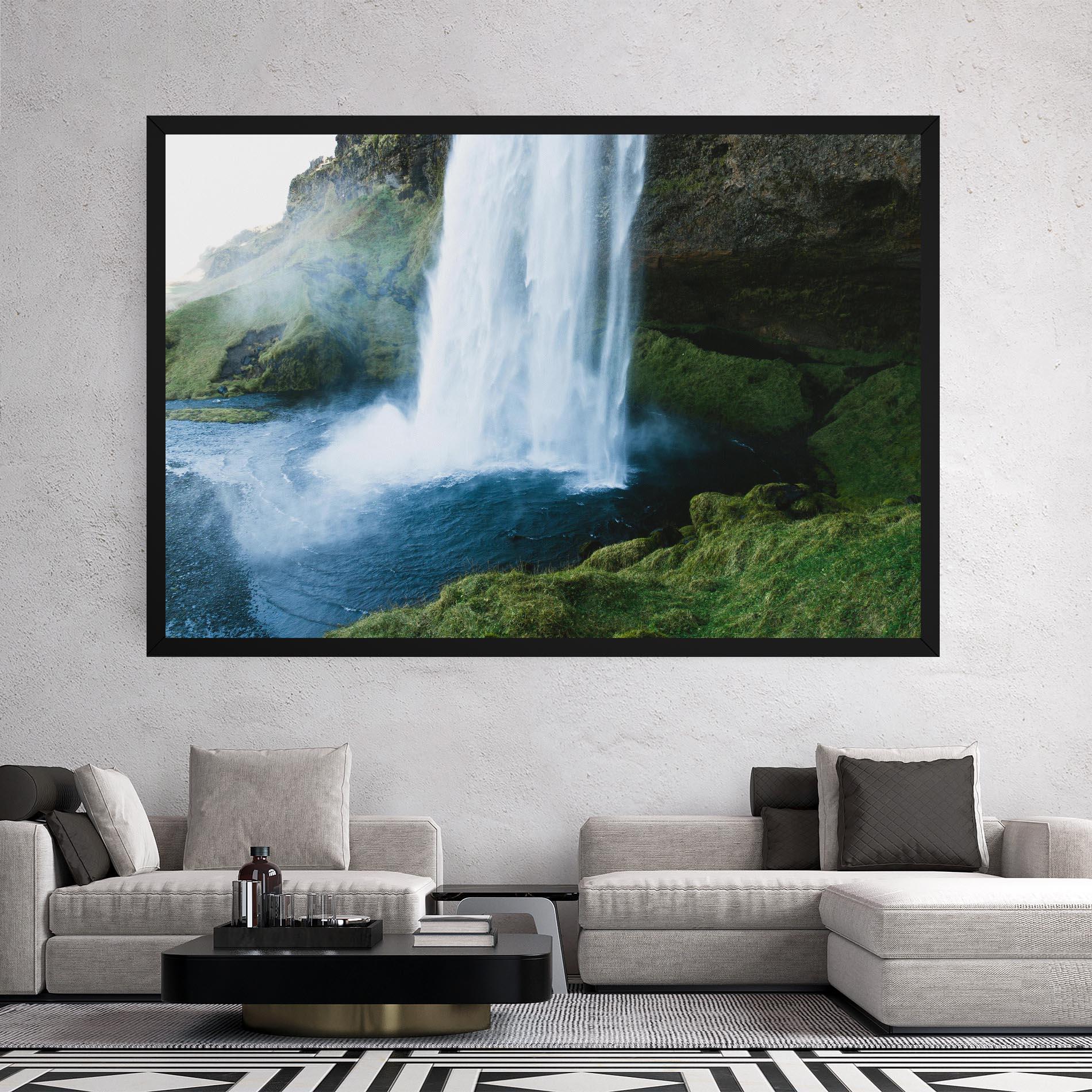 Leinwandbild Majestic Waterfall mockup 2