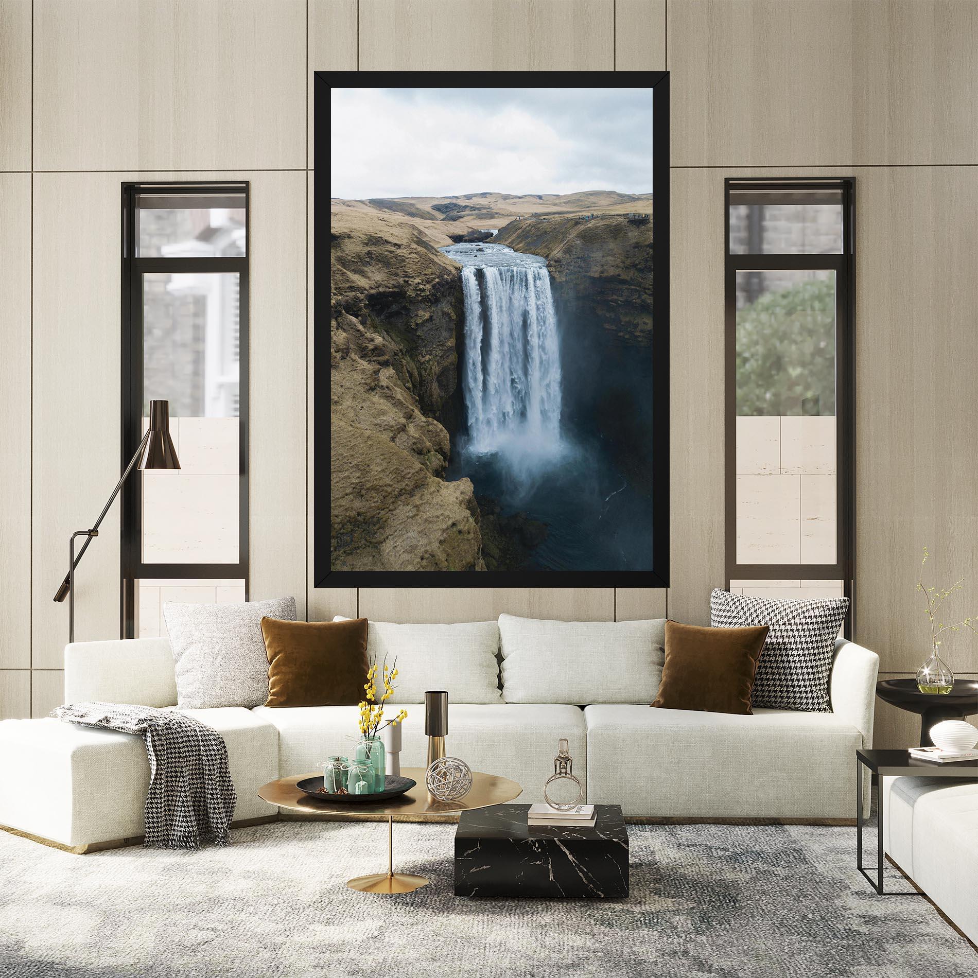 Leinwandbild Desert Vibe Waterfall mockup 2