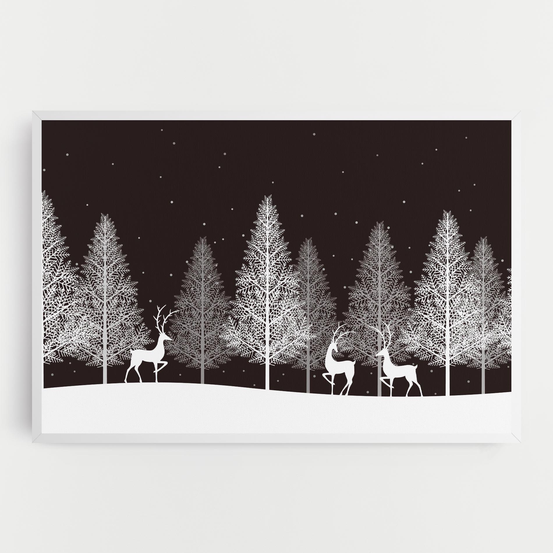 Leinwandbild Brown Sky Winter mockup 0