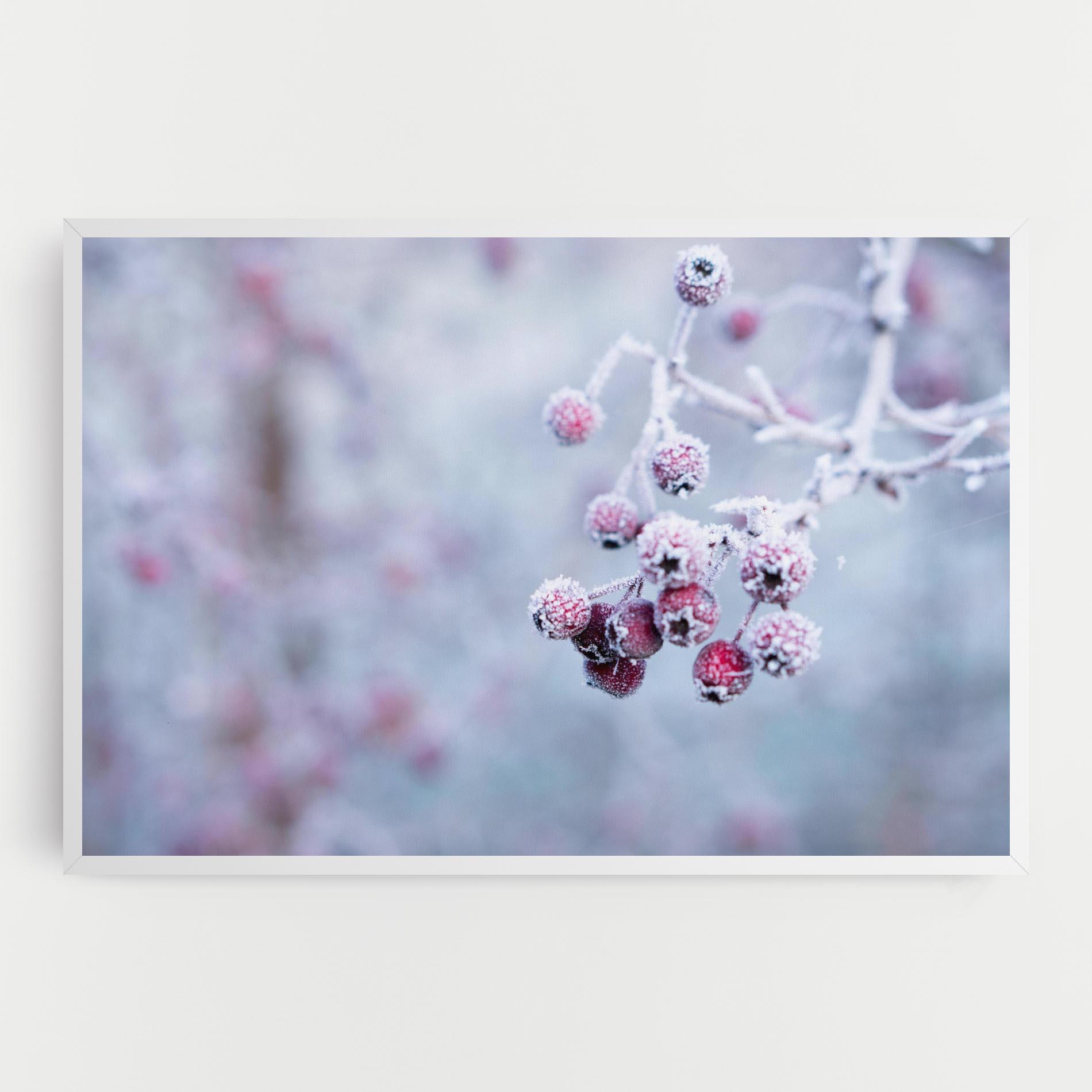 Leinwandbild Red Winter Fruits mockup 0