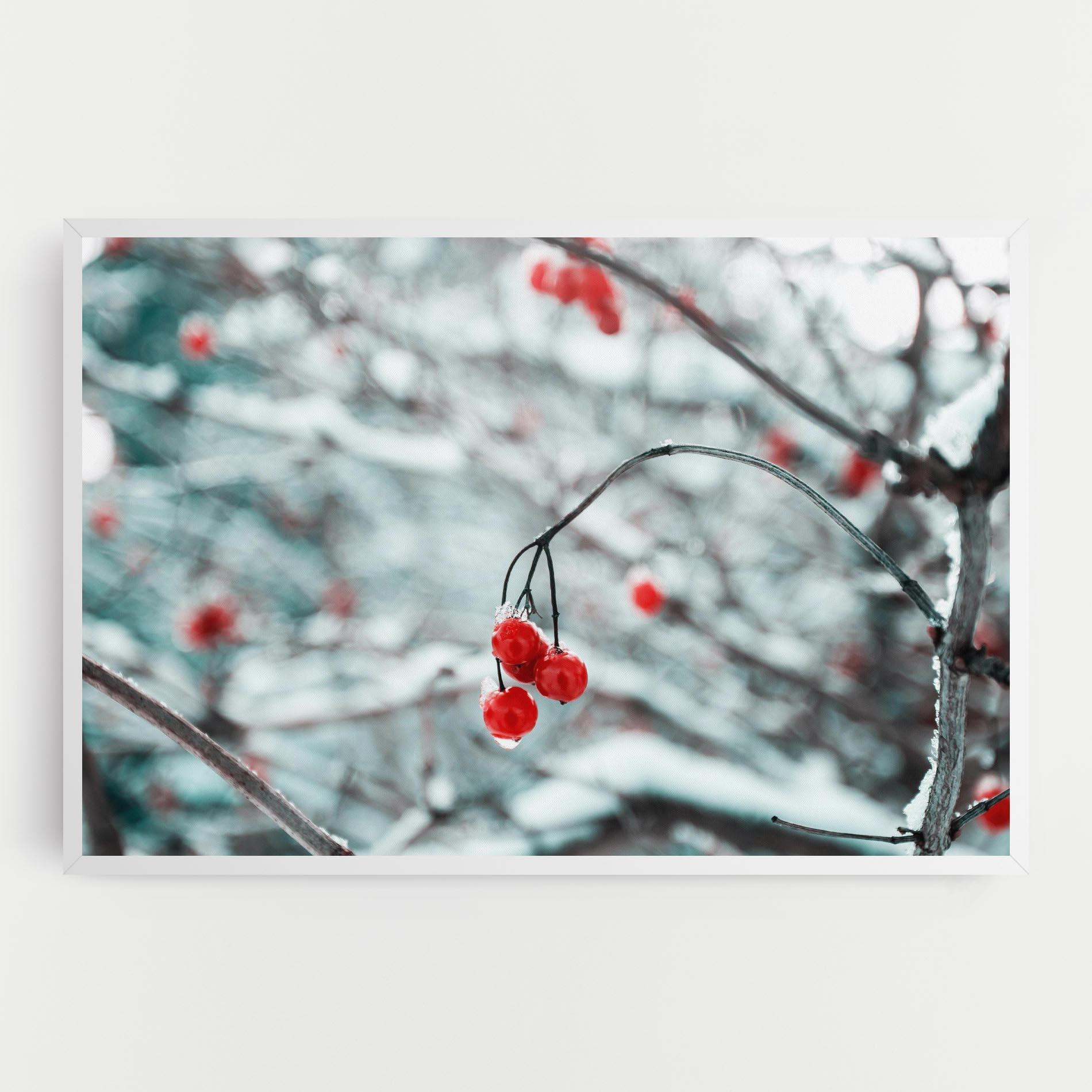 Leinwandbild Snow Red Fruits mockup 0