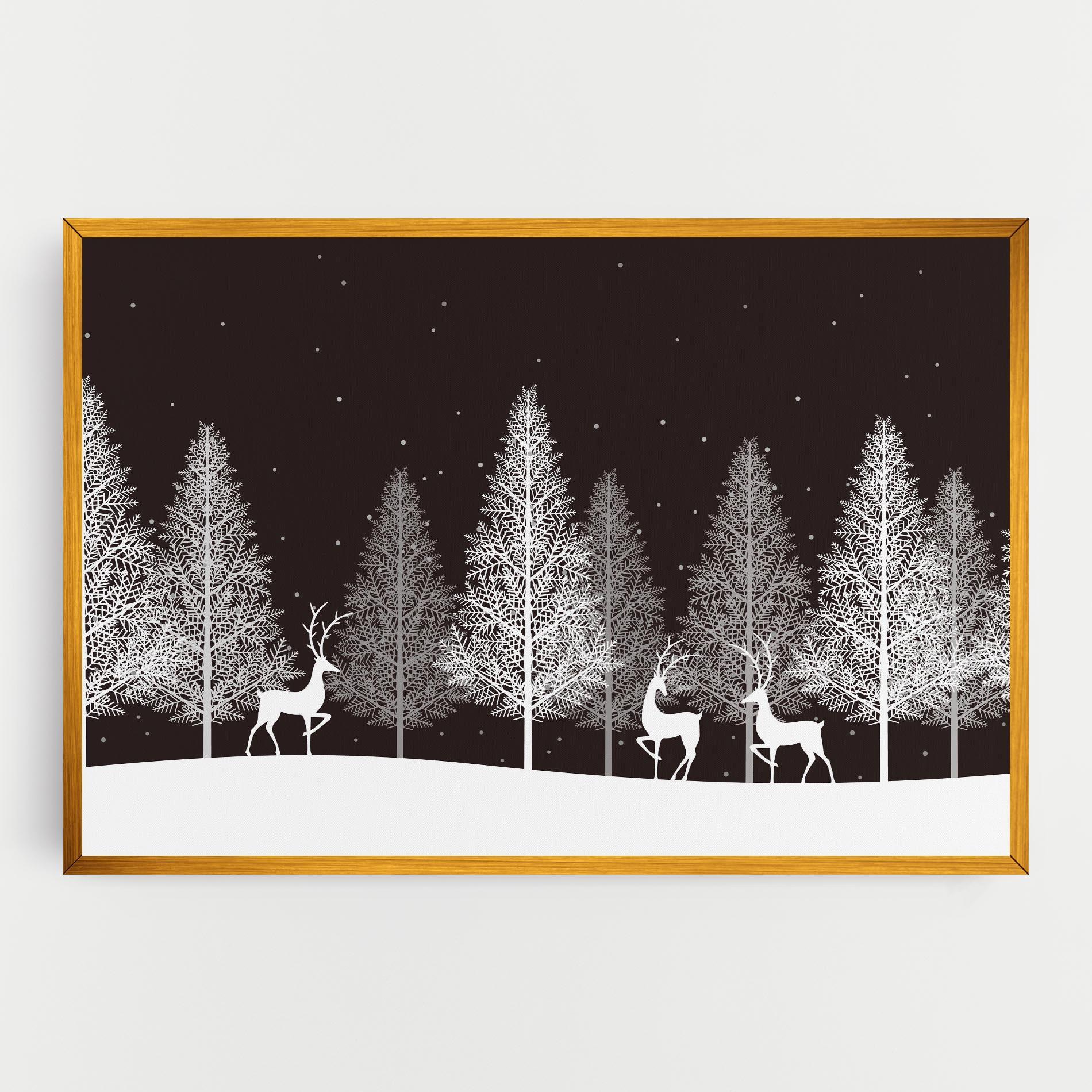 Leinwandbild Brown Sky Winter mockup 0