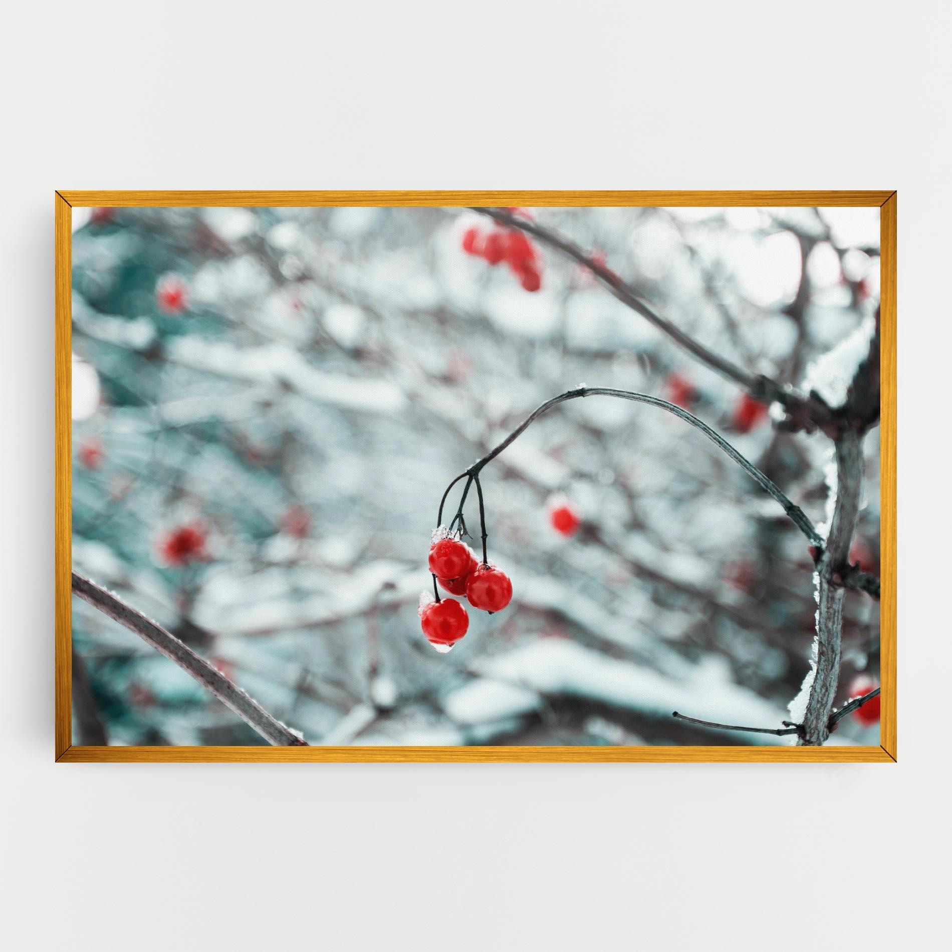Leinwandbild Snow Red Fruits mockup 0