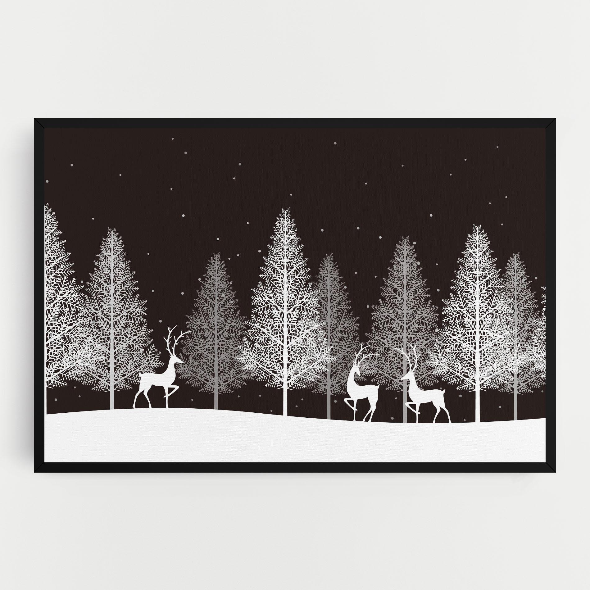 Leinwandbild Brown Sky Winter mockup 0