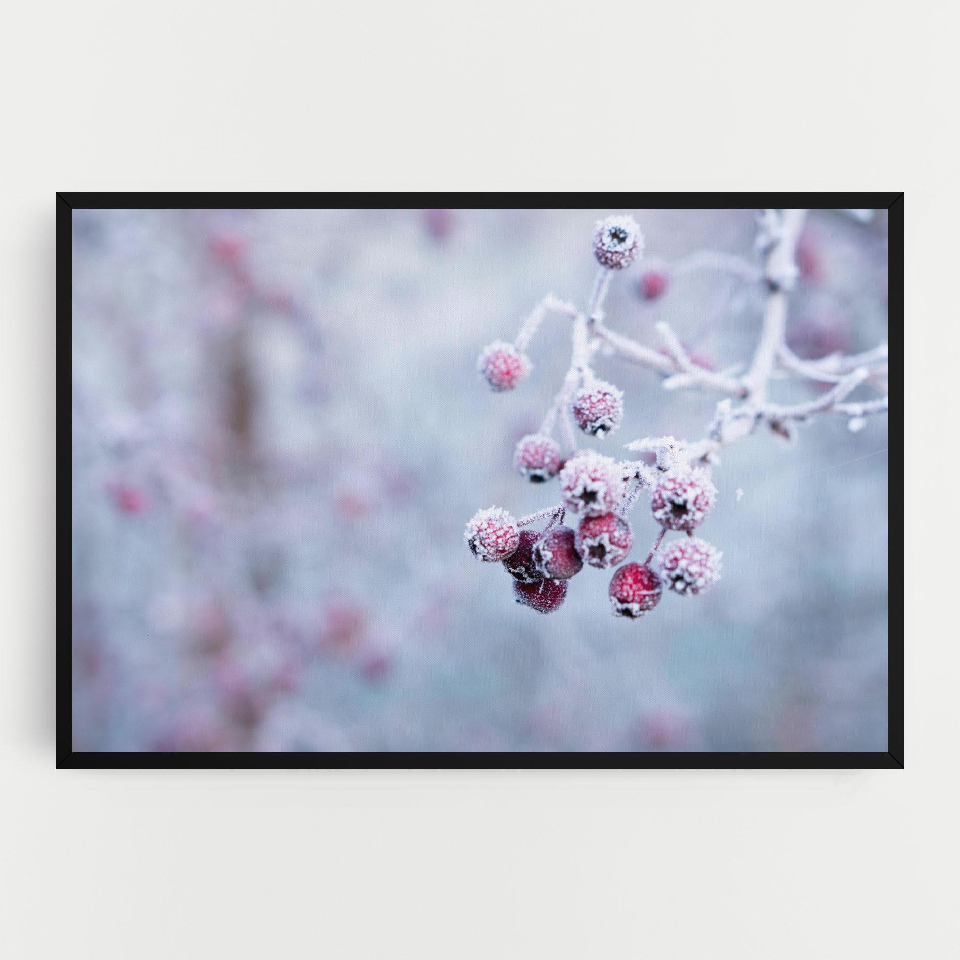 Leinwandbild Red Winter Fruits mockup 0