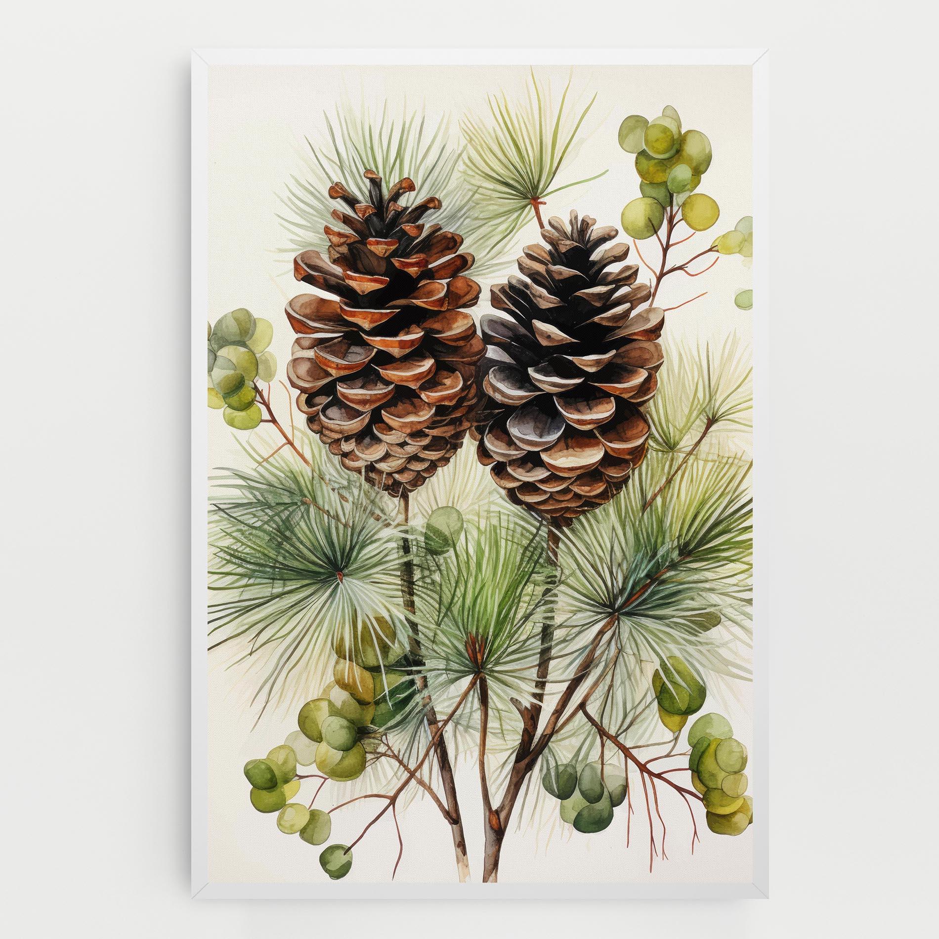 Leinwandbild Brown Cones mockup 0