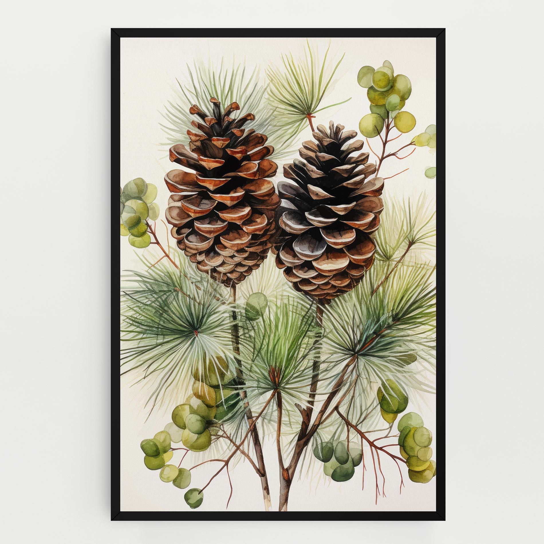 Leinwandbild Brown Cones mockup 0