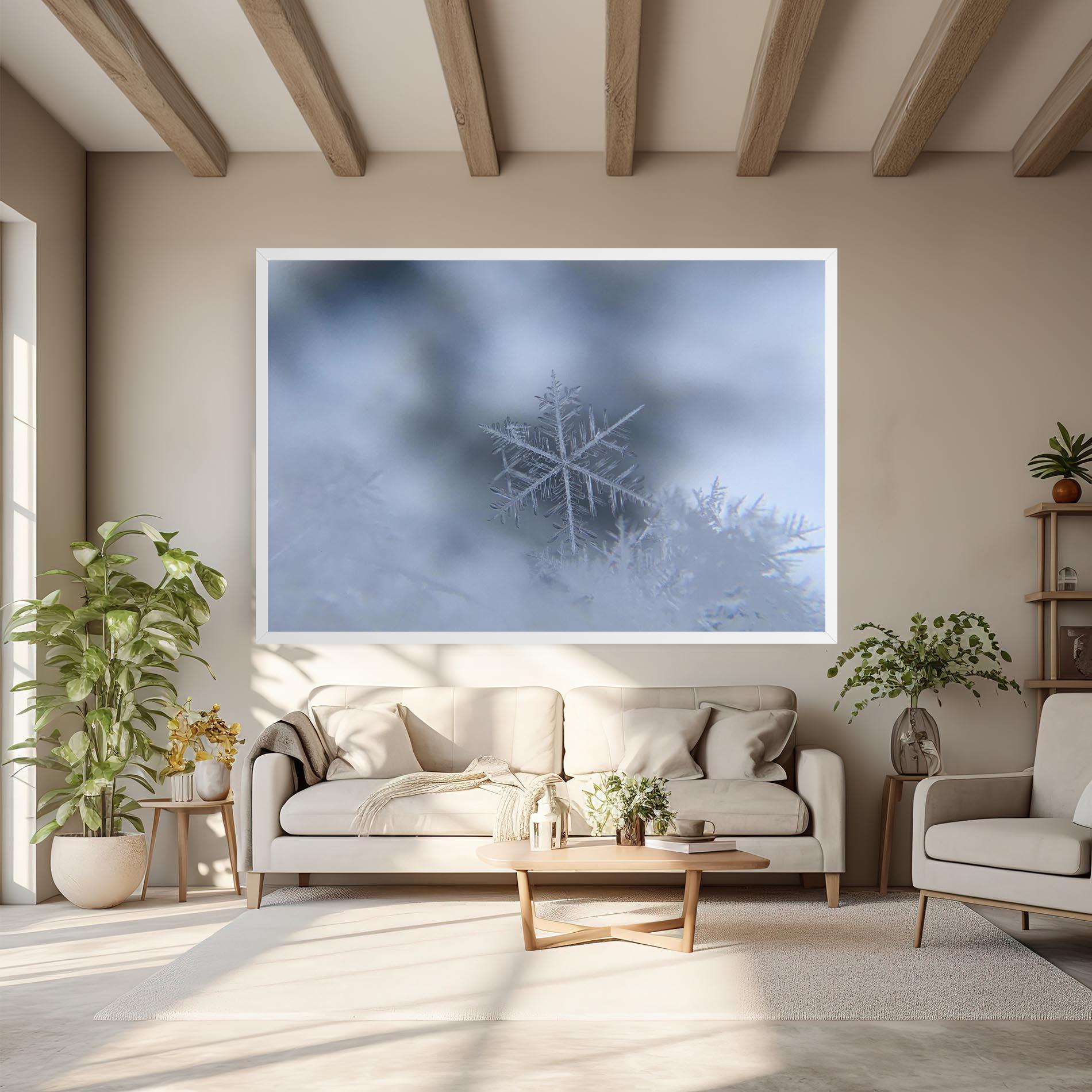 Leinwandbild Pretty Snowflake mockup 6
