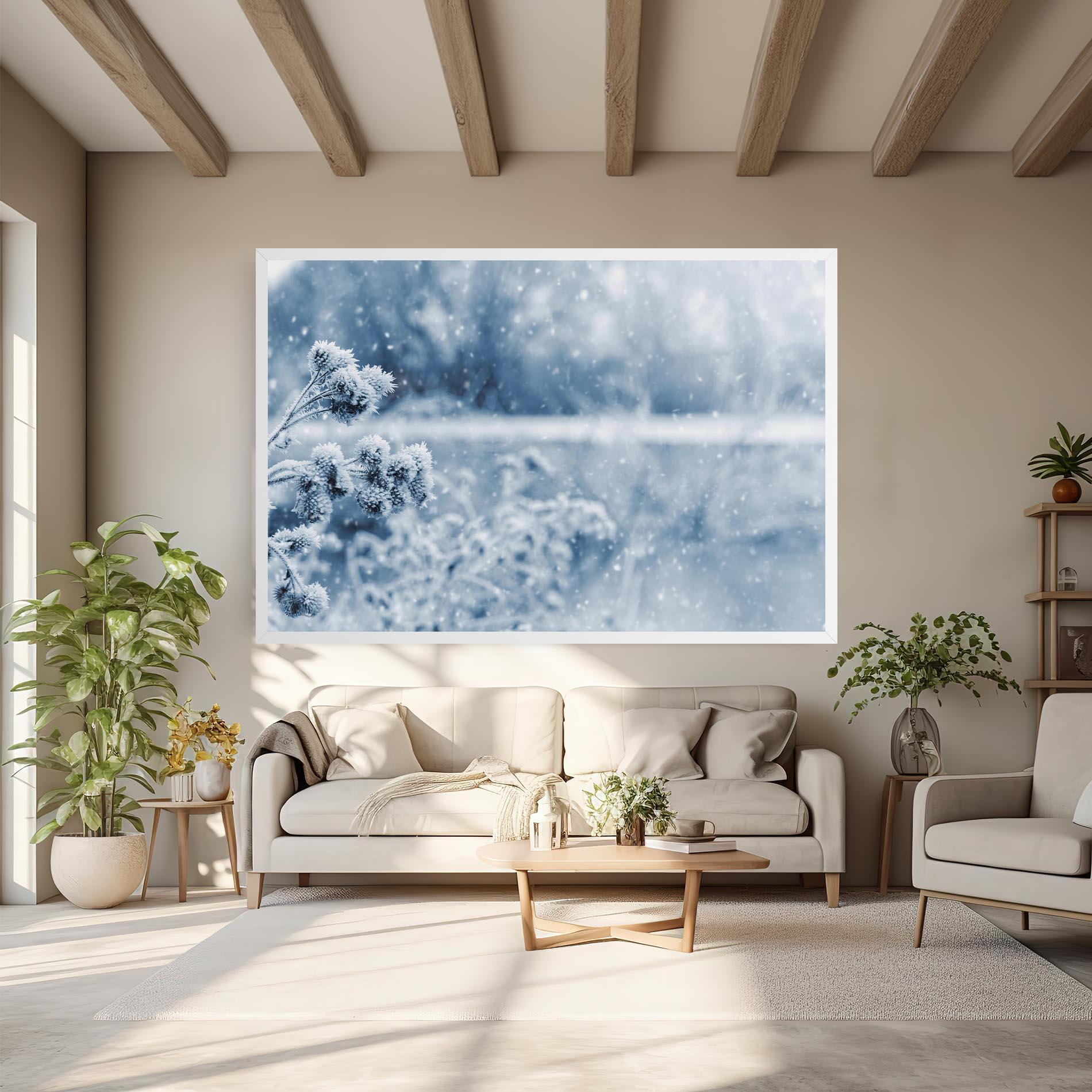 Leinwandbild Pretty Winter Plants mockup 6