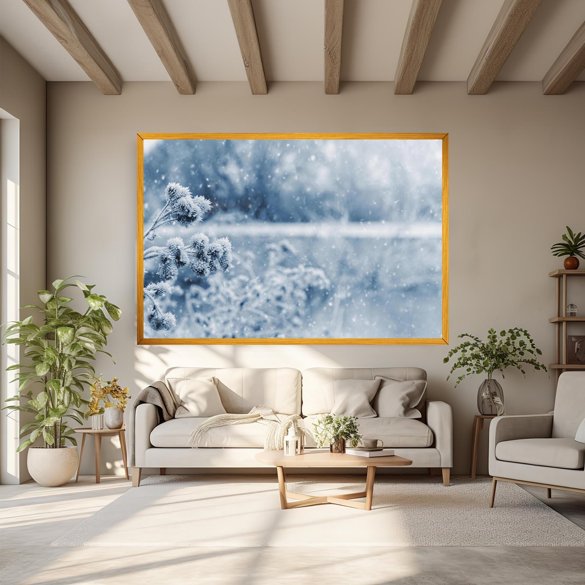 Leinwandbild Pretty Winter Plants mockup 6