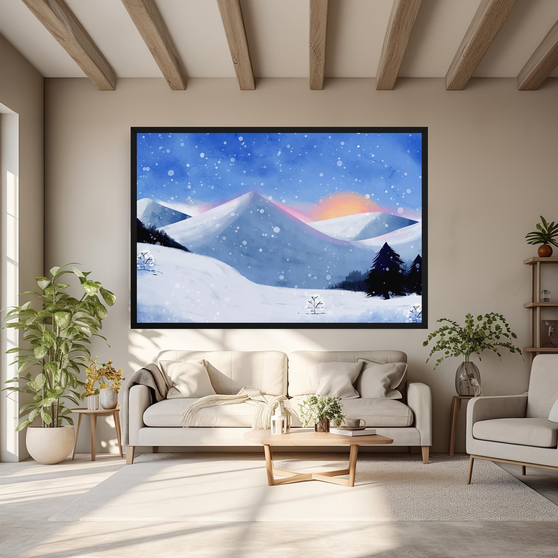 Mountain Snow Art mockup 6