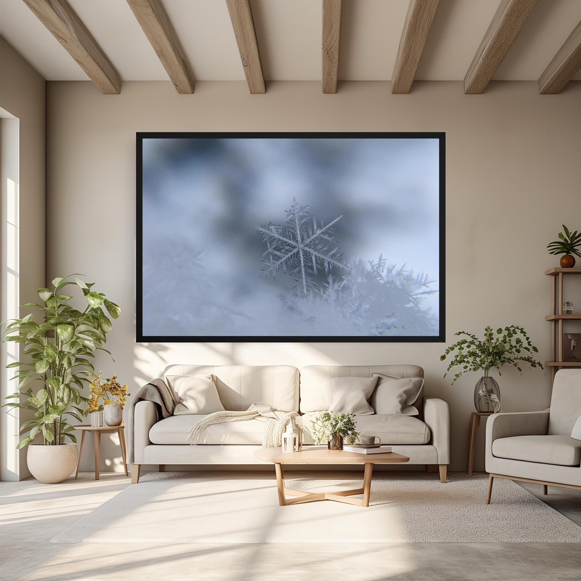 Leinwandbild Pretty Snowflake mockup 6