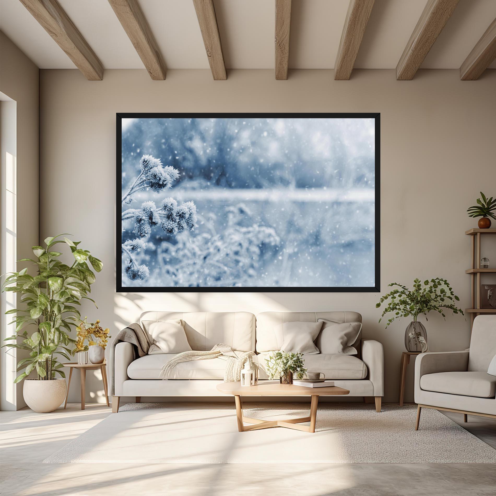 Leinwandbild Pretty Winter Plants mockup 6