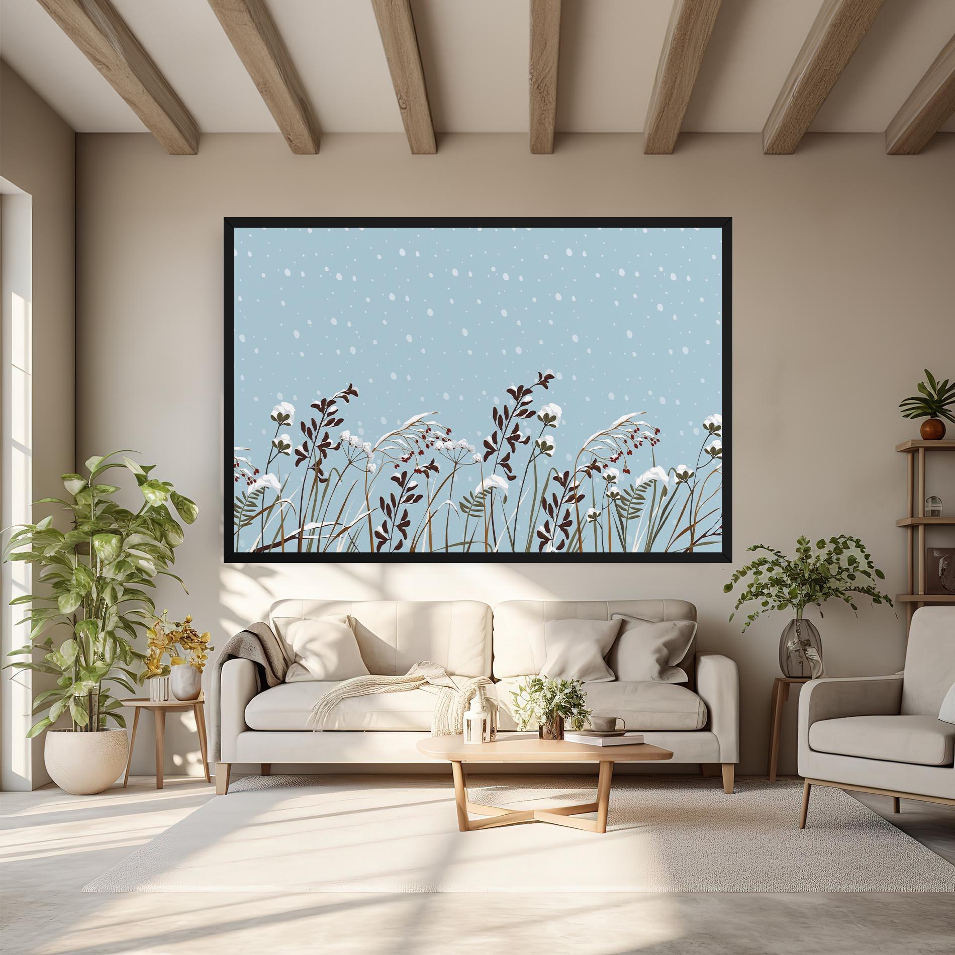 Leinwandbild Snow Plants mockup 6