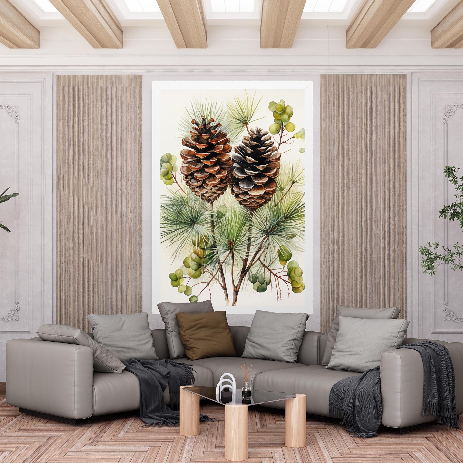Leinwandbild Brown Cones mockup 6