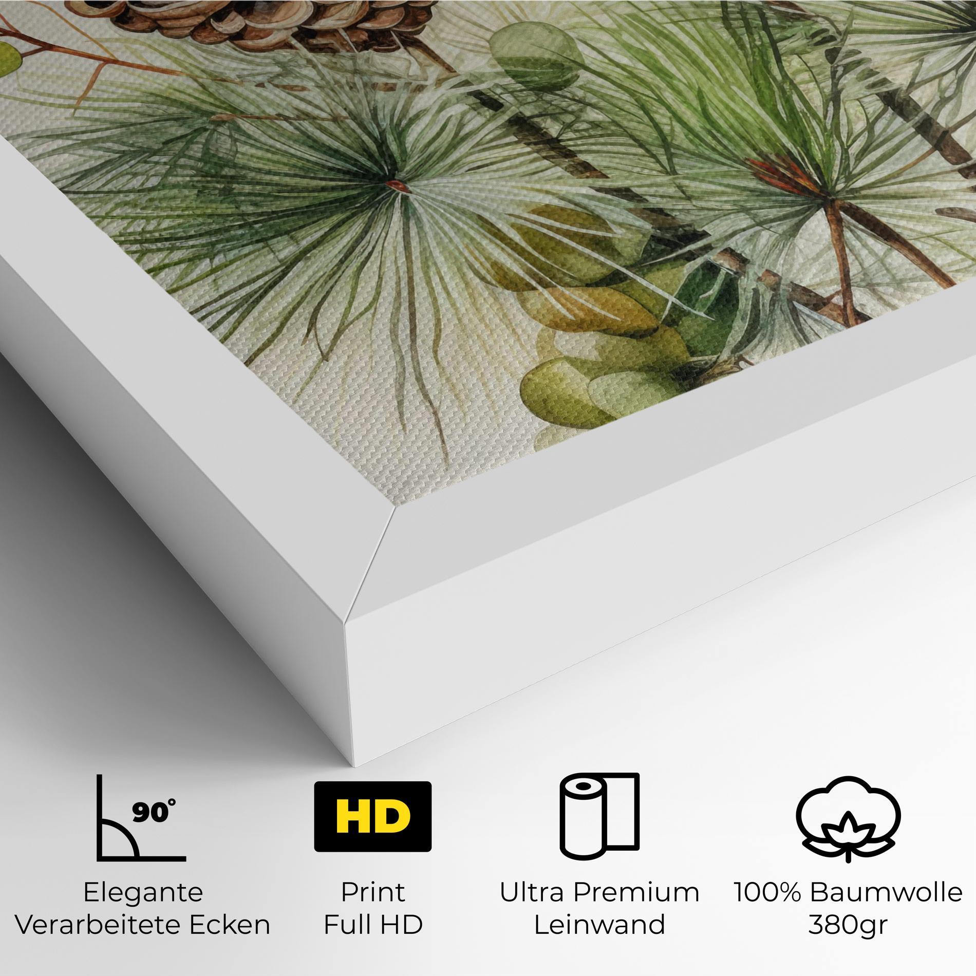 Leinwandbild Brown Cones mockup 4