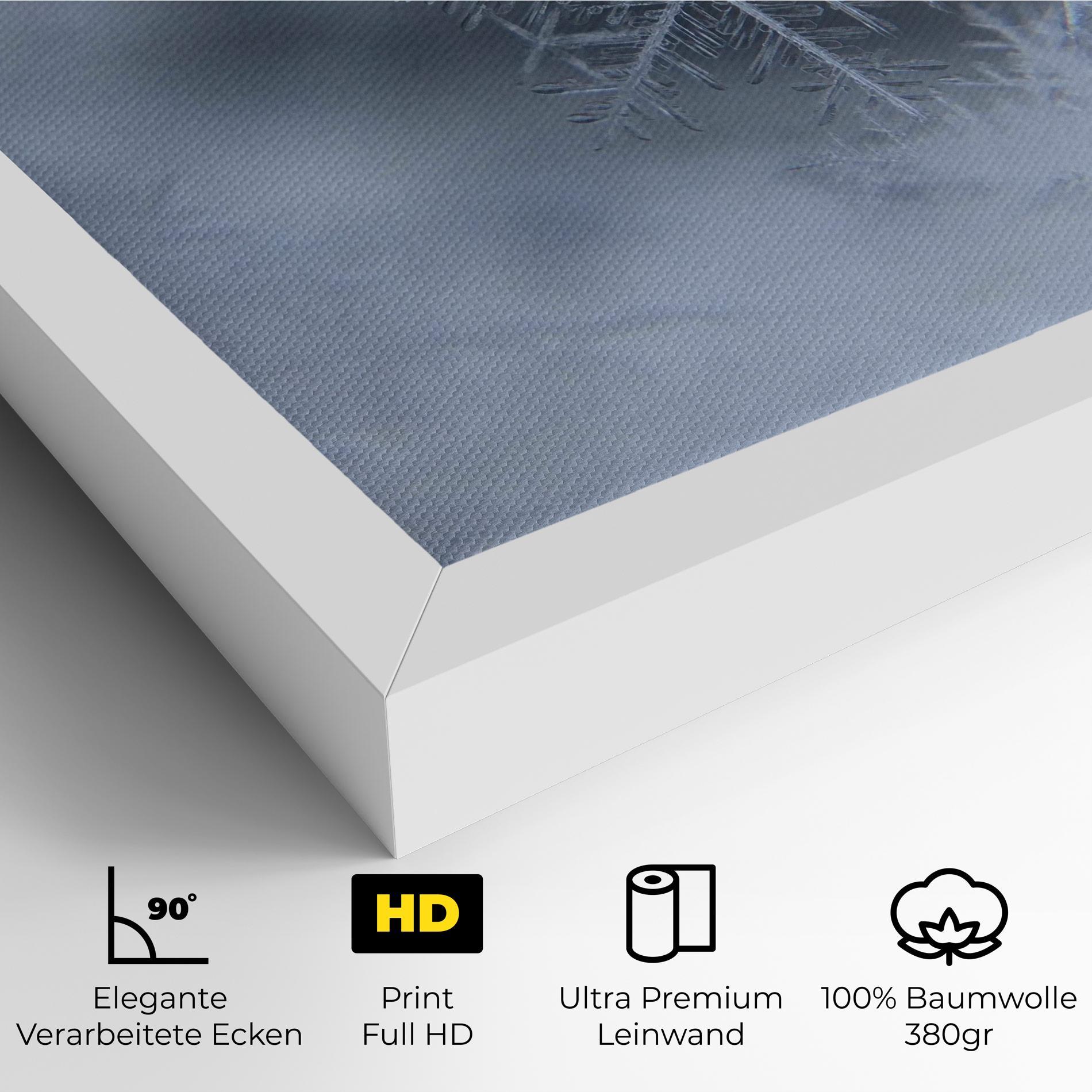 Leinwandbild Pretty Snowflake mockup 4