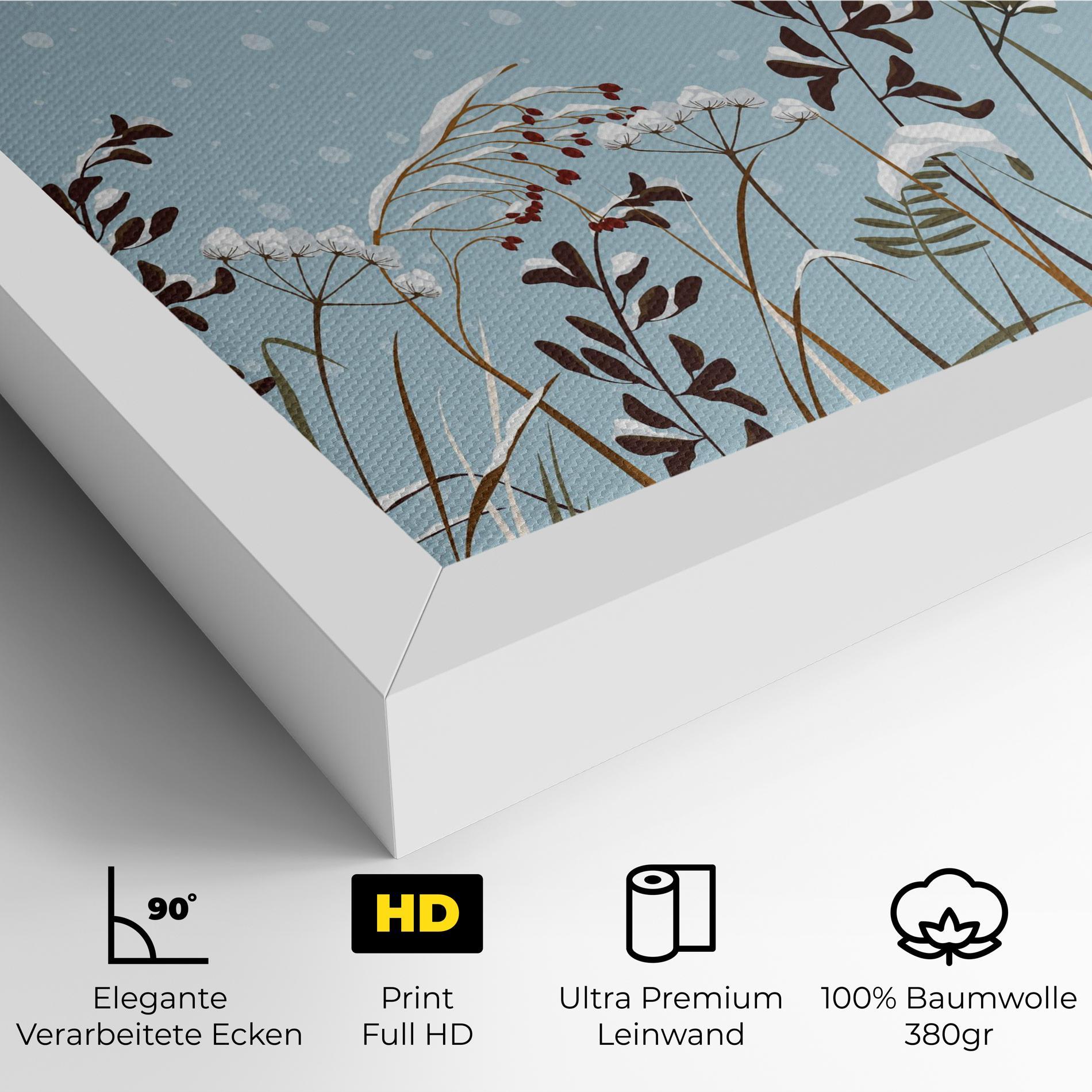 Leinwandbild Snow Plants mockup 4